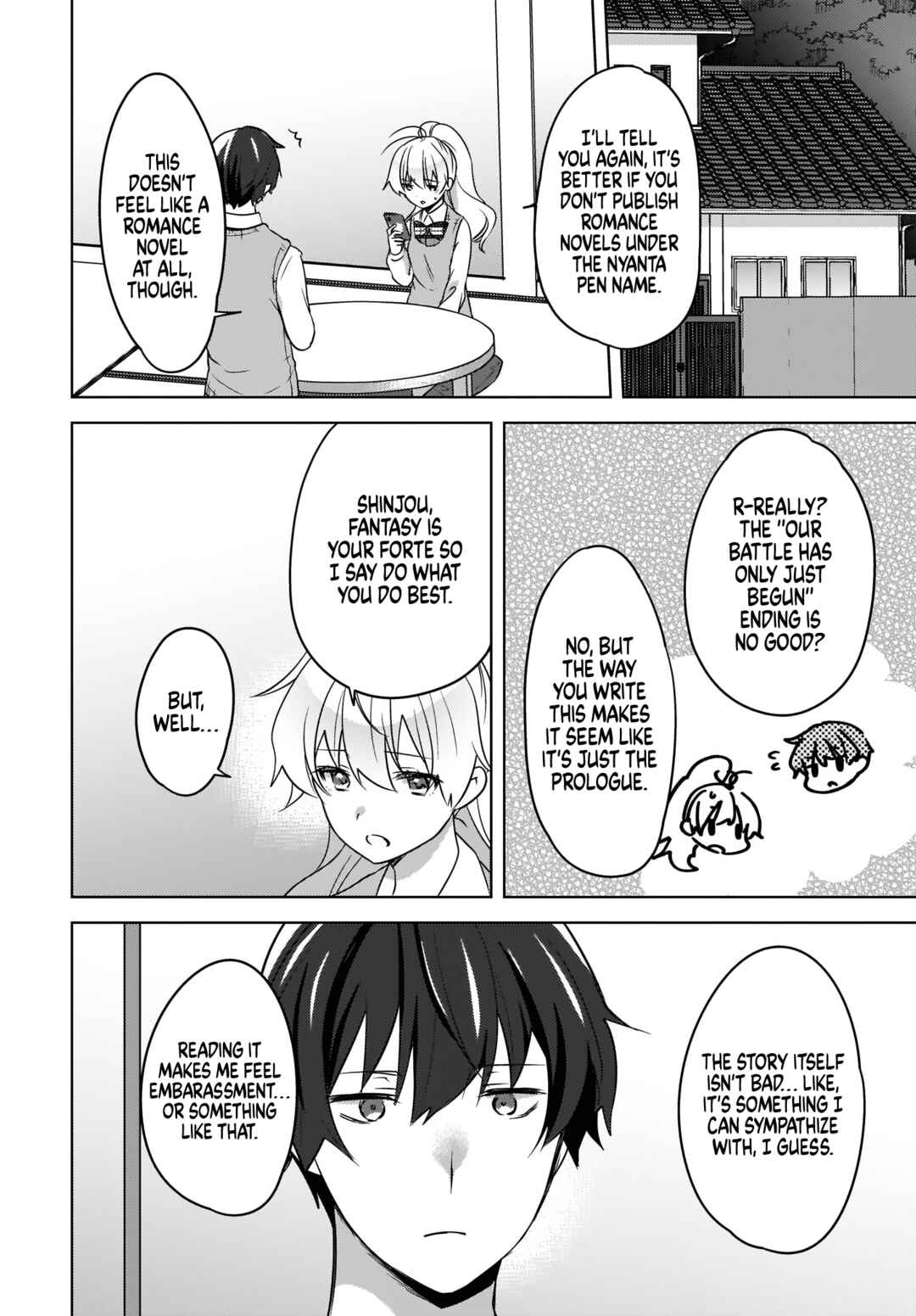 Nyanta to Pomeko: Imasara Shinjiteiru to Iwaretemo Mou Teokure da Chapter 10 - Page 12