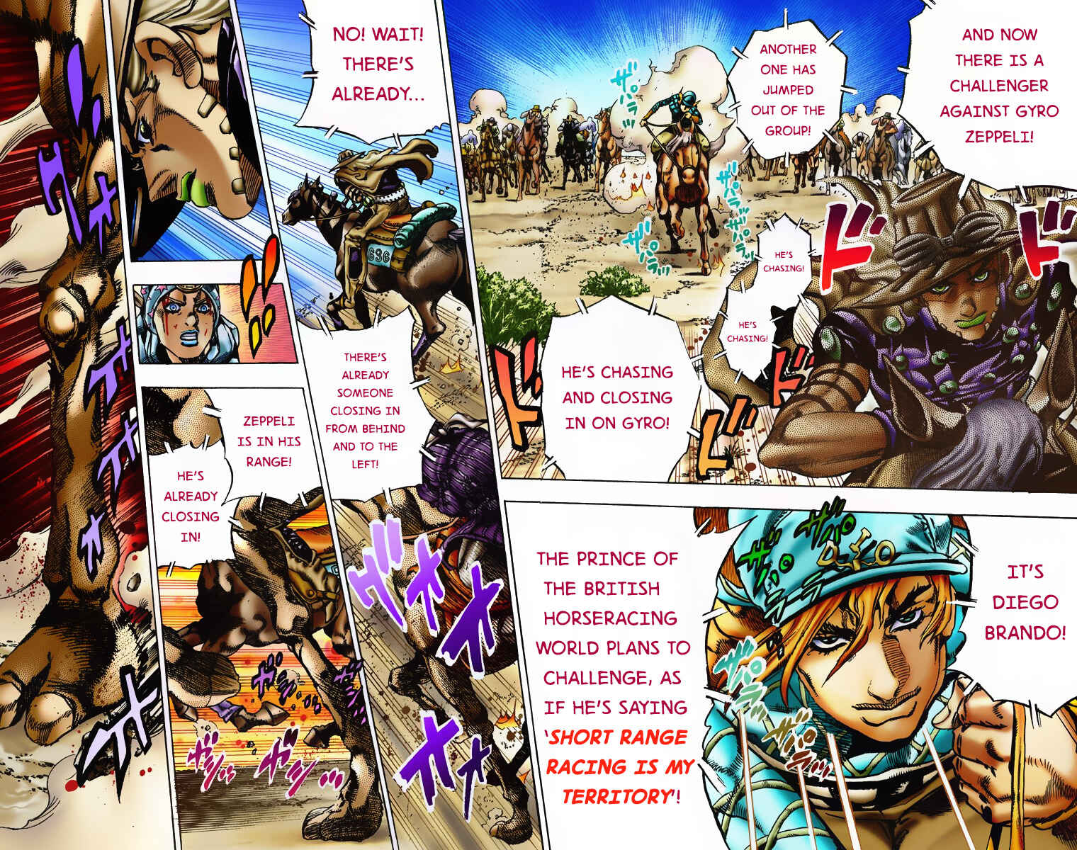 JoJo no Kimyou na Bouken: Part 7 - Steel Ball Run Color-ban Chapter 5 - Page 12