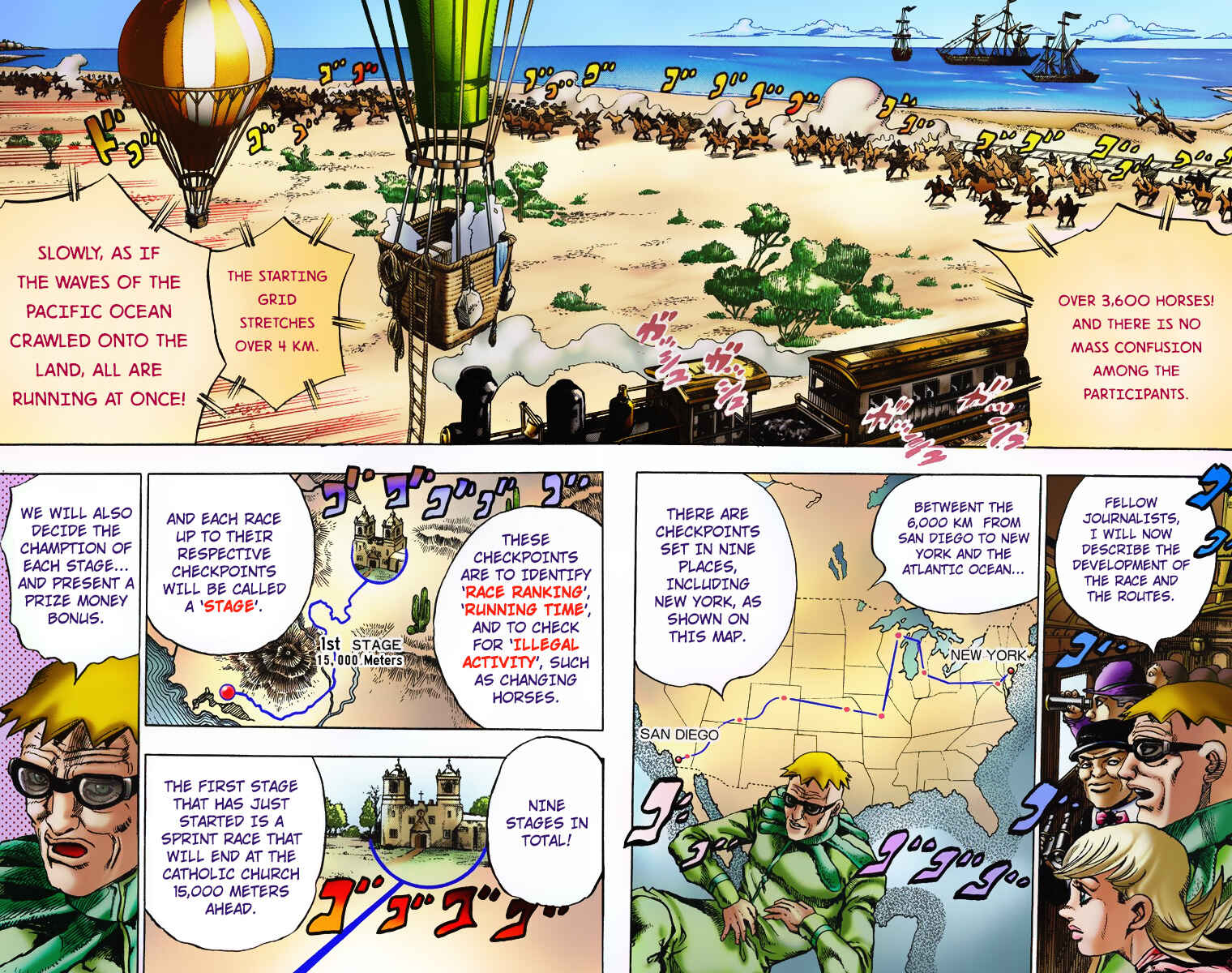 JoJo no Kimyou na Bouken: Part 7 - Steel Ball Run Color-ban Chapter 5 - Page 4
