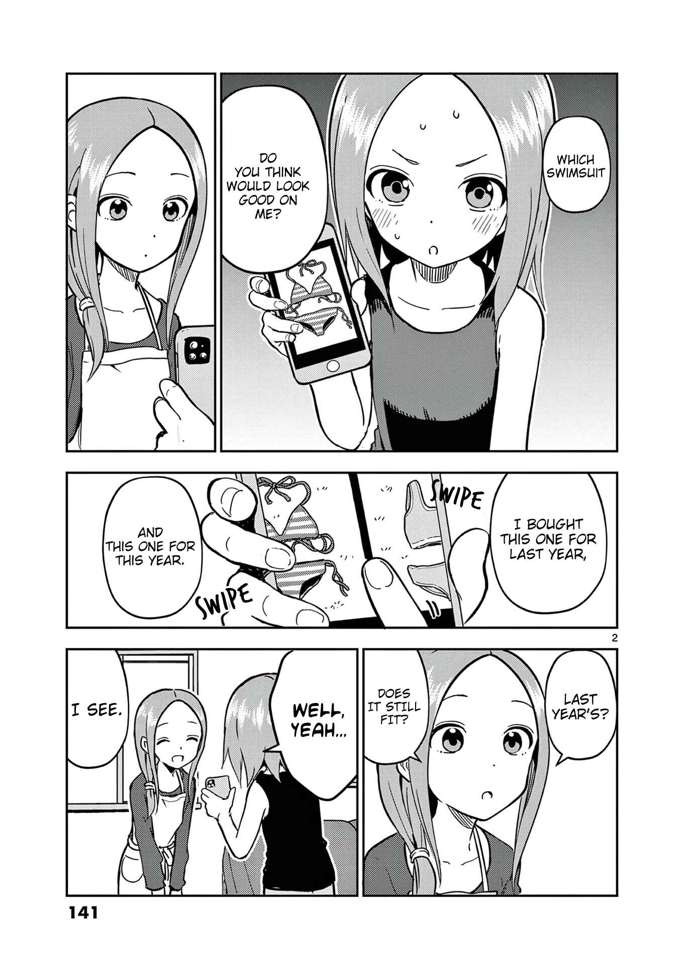 Karakai Jouzu no (Moto) Takagi-san Chapter 166.5 - Page 2