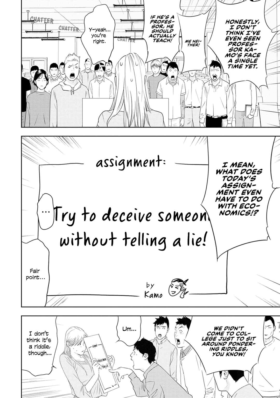 Duck Leeks are Poisonous: Professor Kamo's Lecture on Human Economics Chapter 17 - Page 2