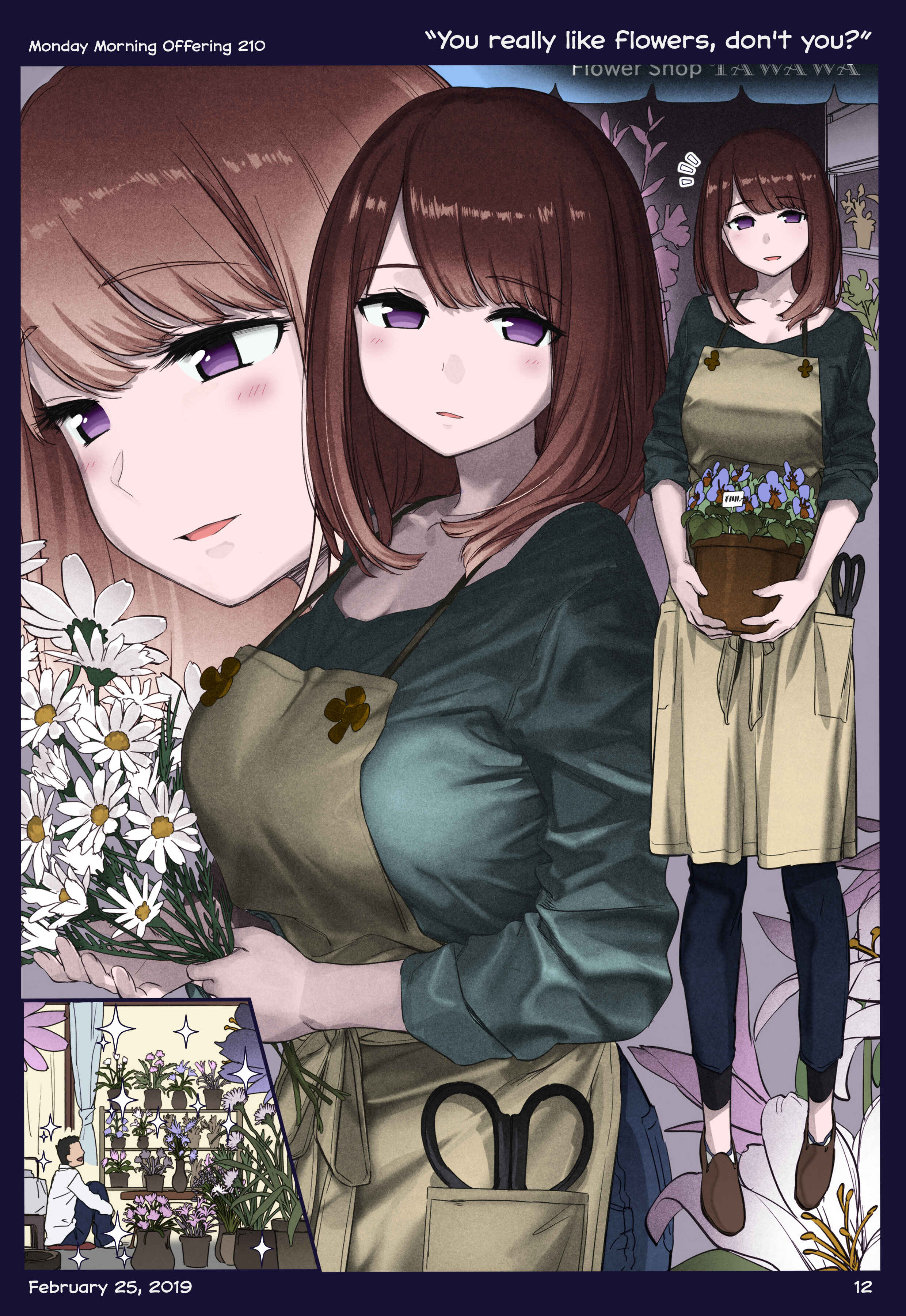 Getsuyoubi no Tawawa (Twitter Webcomic) (Fan Colored) Chapter 24 - Page 12