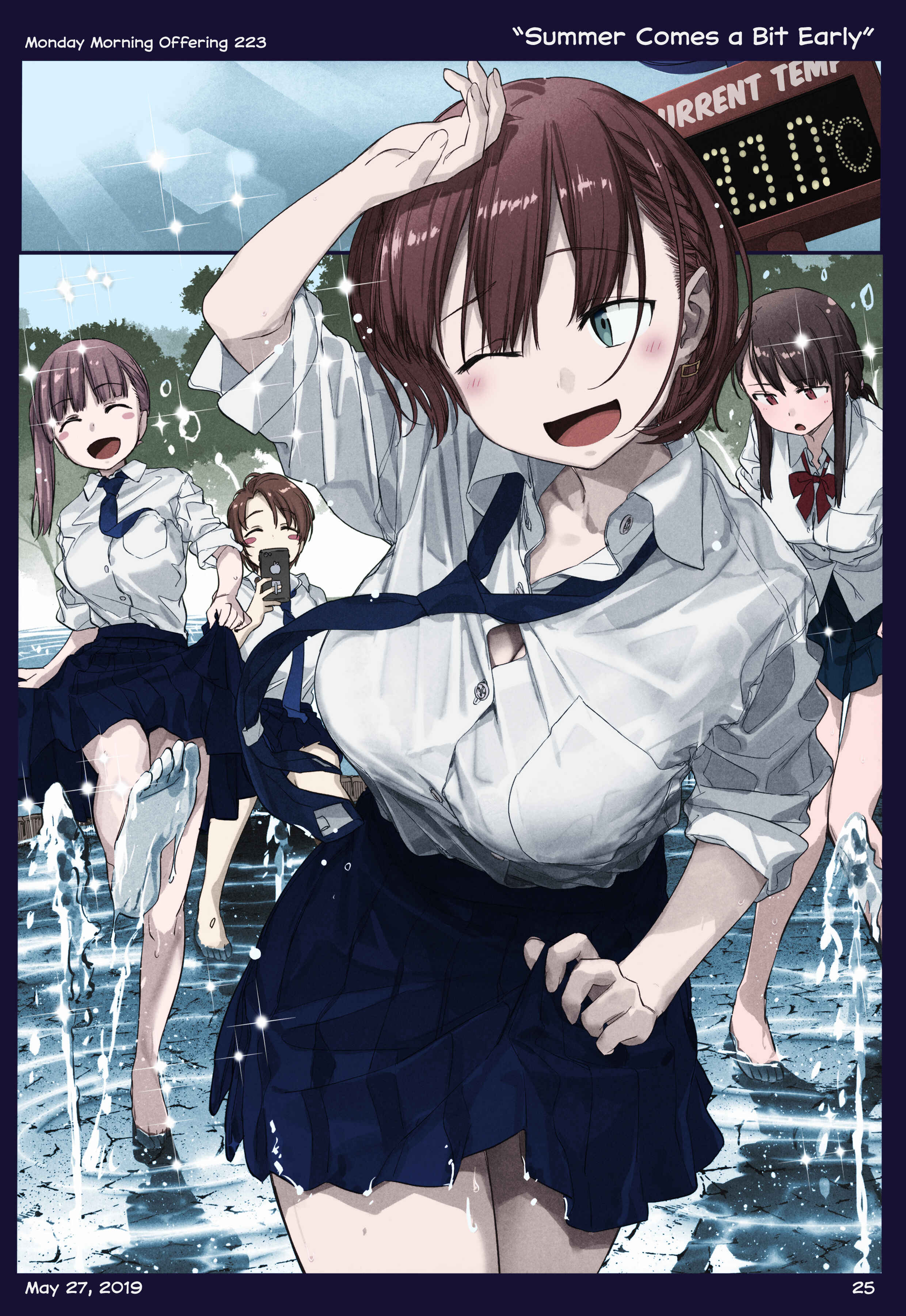 Getsuyoubi no Tawawa (Twitter Webcomic) (Fan Colored) Chapter 24 - Page 25