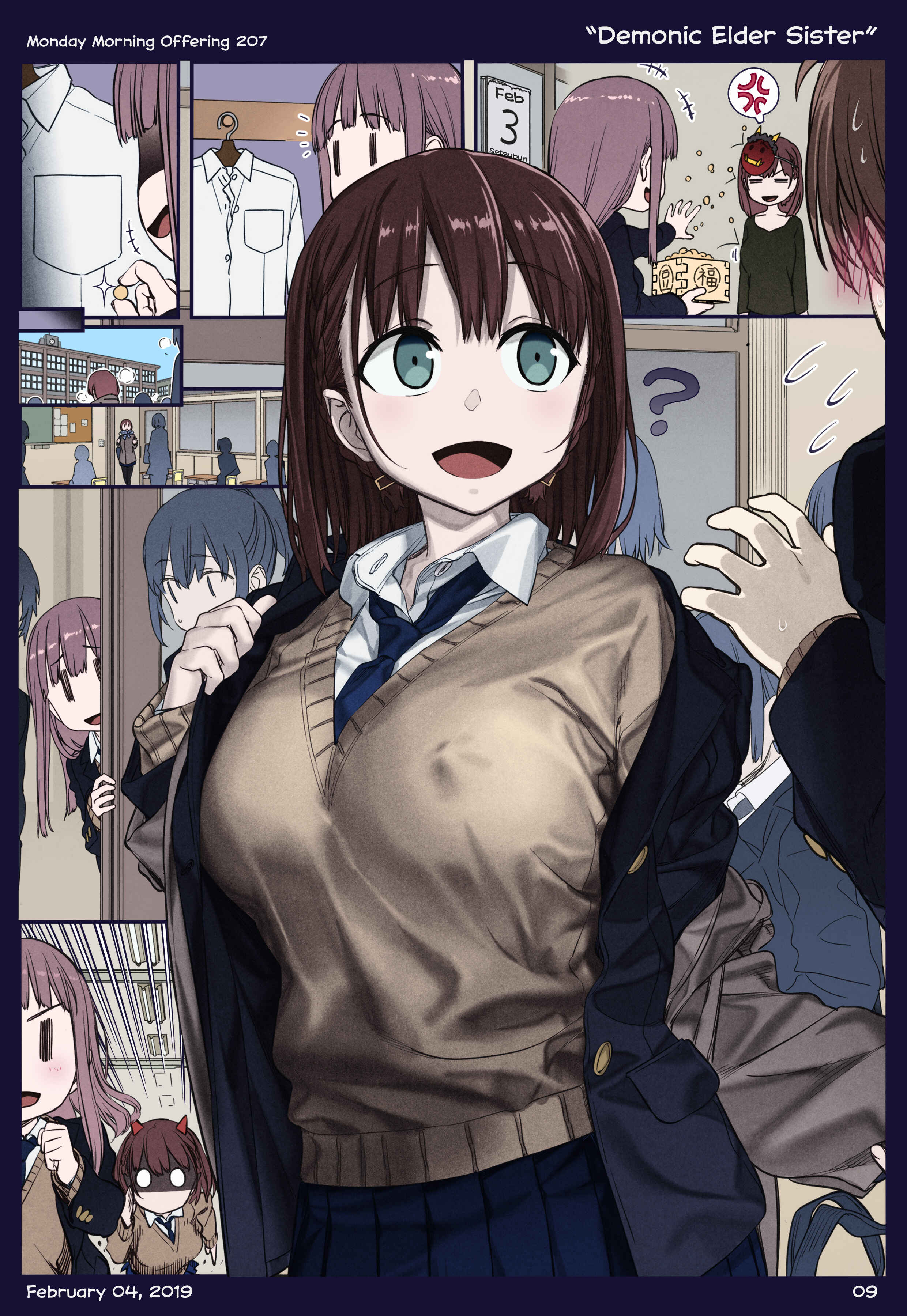 Getsuyoubi no Tawawa (Twitter Webcomic) (Fan Colored) Chapter 24 - Page 9
