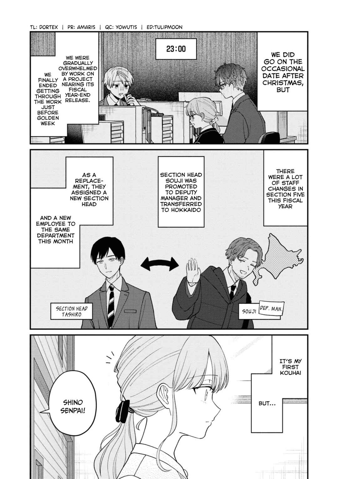 Kuuki ga "Yomeru" Shinnyuu Shain to Buaisou na Senpai Chapter 57 - Page 2