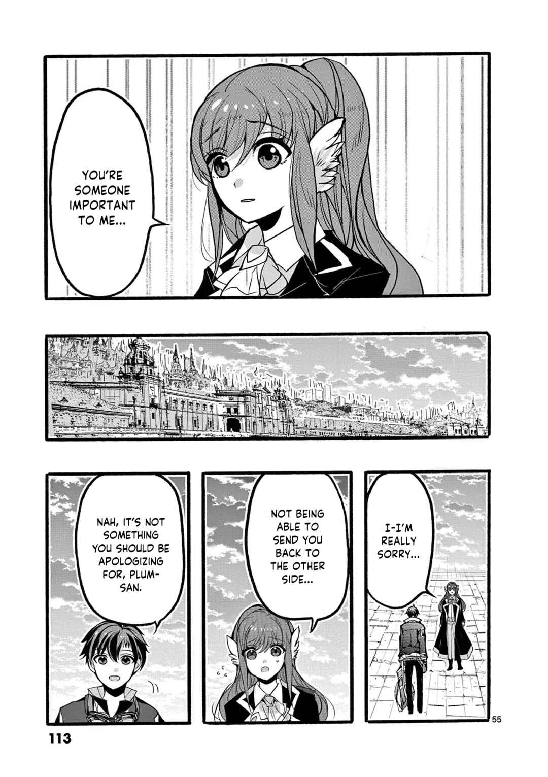 Saikyou Shoku <Ryukishi> Kara Shokyu Shoku <Hakobiya> Ni Nattano Ni, Naze Ka Yushatachi Kara Tayoraretemasu Chapter 46 - Page 55