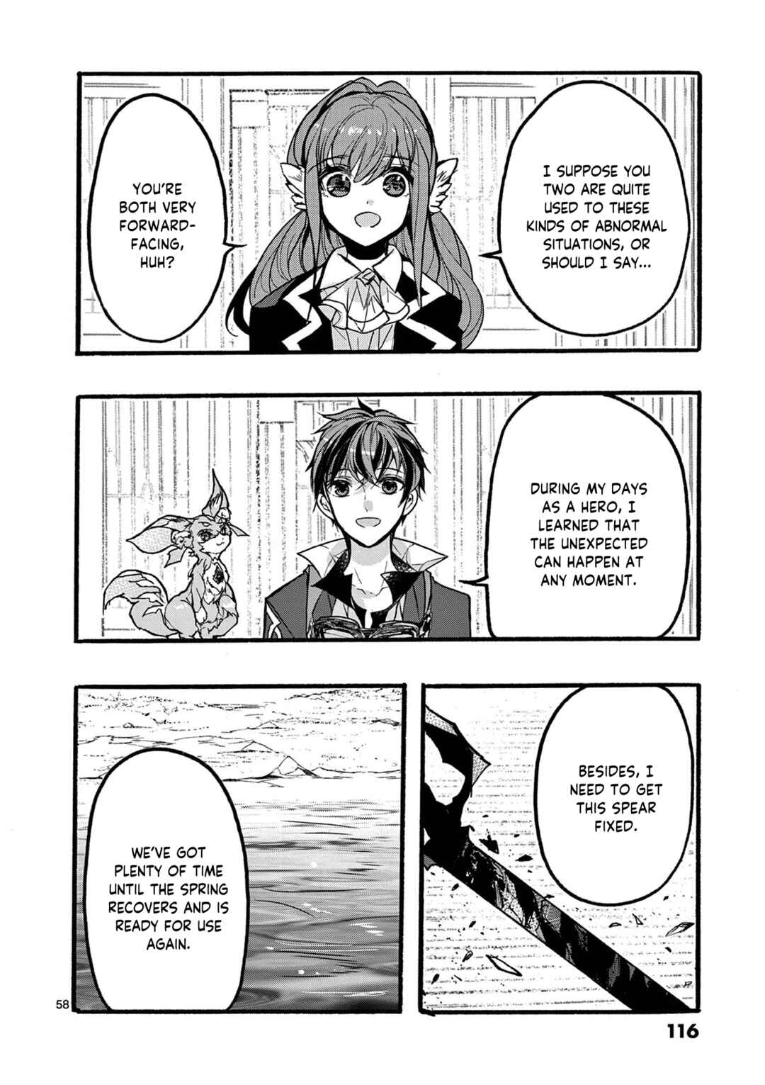 Saikyou Shoku <Ryukishi> Kara Shokyu Shoku <Hakobiya> Ni Nattano Ni, Naze Ka Yushatachi Kara Tayoraretemasu Chapter 46 - Page 58