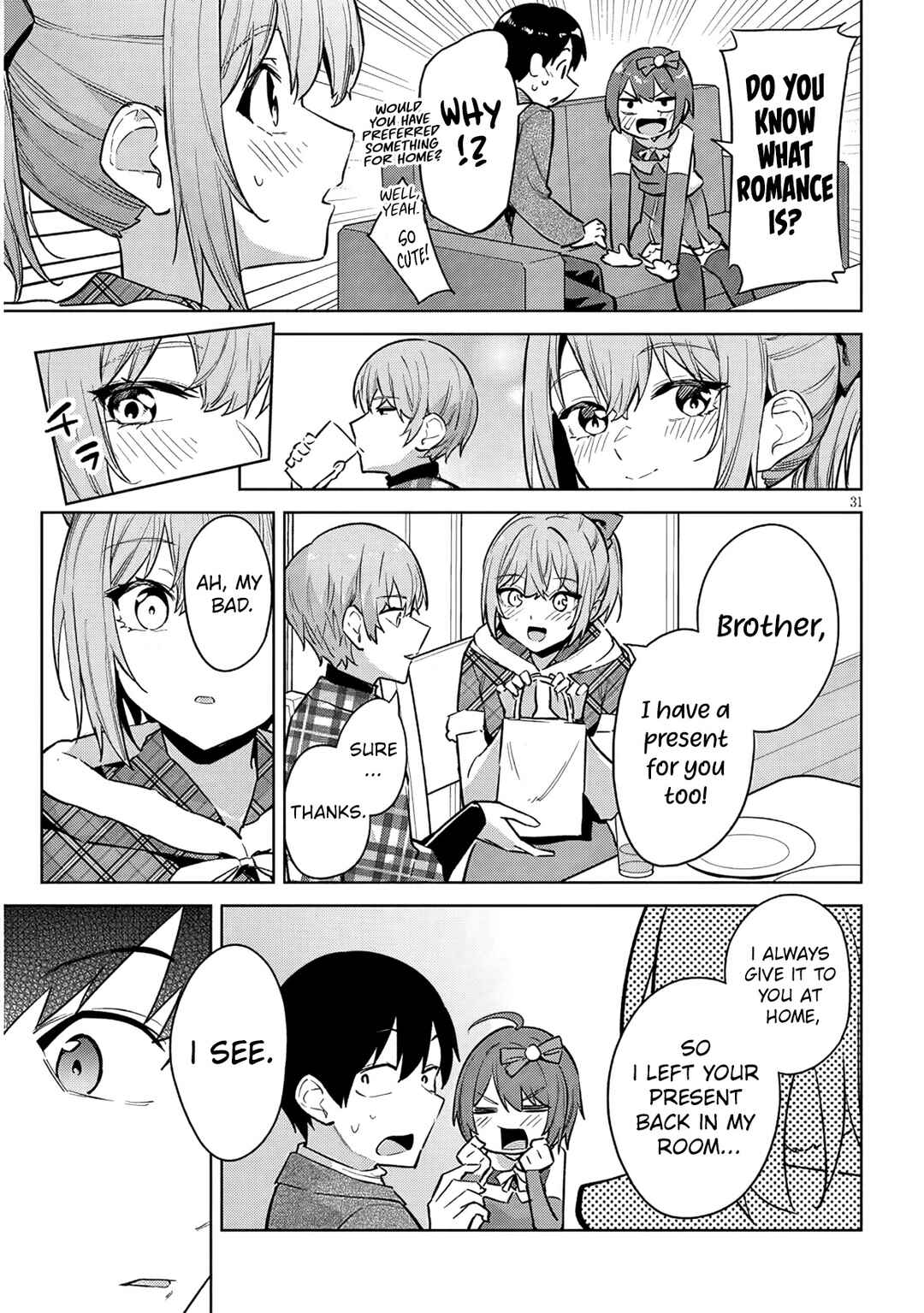 Jitsu wa Imouto deshita. ~Saikin Dekita Giri no Otouto no Kyorikan ga Yatara Chikai Wake~ Chapter 35 - Page 32