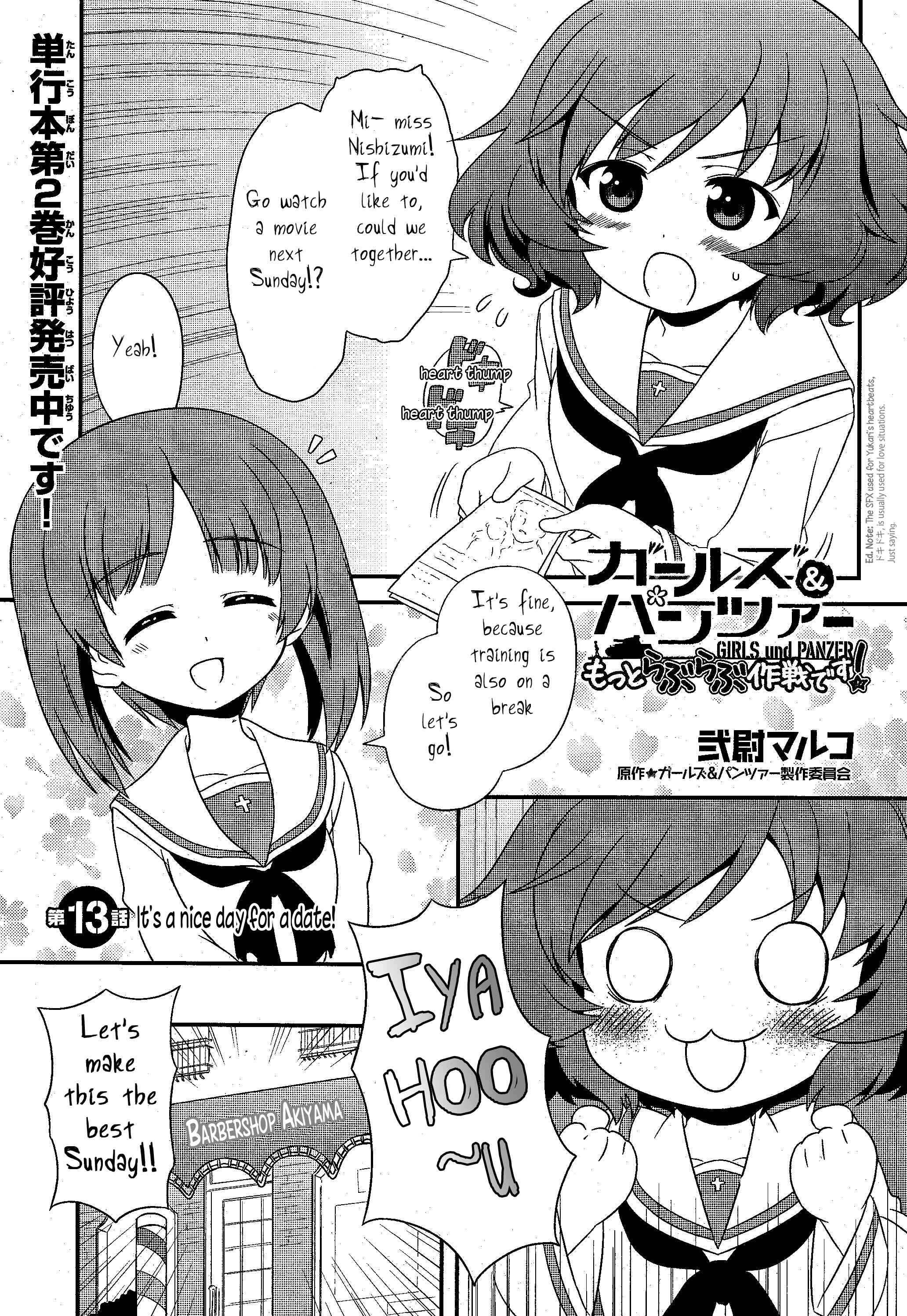 GIRLS und PANZER - Motto Love Love Sakusen desu! Chapter 13 - Page 1