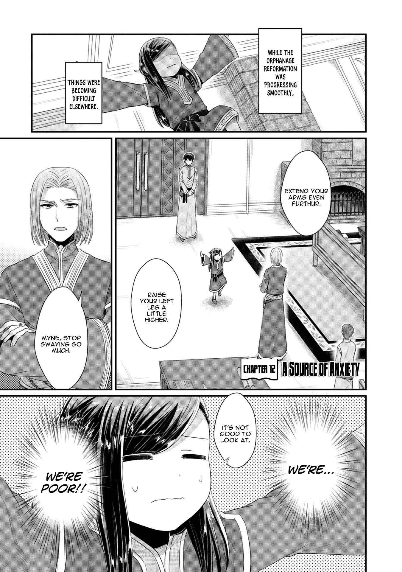 Honzuki no Gekokujou: Shisho ni Naru tame ni wa Shudan o Erandeiraremasen—Dai-2 Bu: Hon no Tamenara Miko ni Naru! Chapter 12 - Page 2