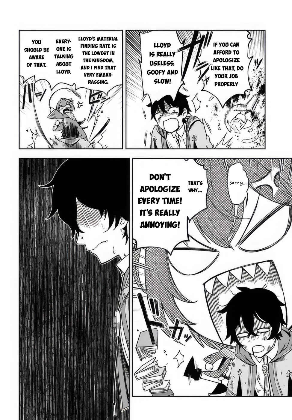 Ore Igai Dare mo Saishu Dekinai Sozai na no ni "Sozai Saishuritsu ga Hikui" to Pawahara suru Osananajimi Renkinjutsushi to Zetsuen shita Senzoku Madoushi, Henkyou no Machi de Slow Life wo Okuritai. Chapter 1 - Page 7