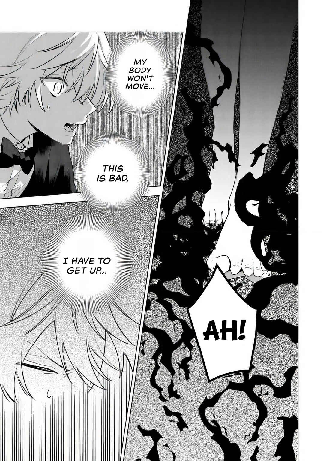 Yamiochi Last Boss Reijou no Osananajimi ni Tensei Shita. Ore ga Shindara Bad End Kakutei nanode Saikyou ni Natta kedo, Mou Yamiochi "Yandereka" Shitemasen ka? Chapter 5 - Page 25