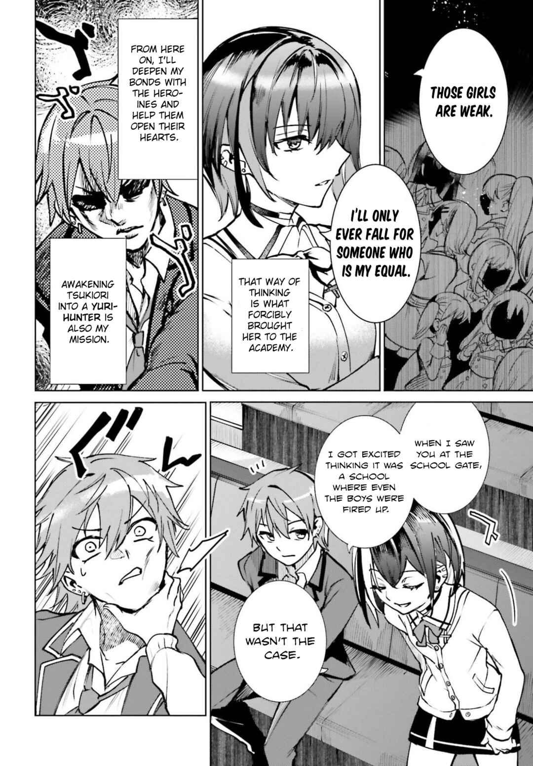 Danshi Kinsei Game Sekai de Ore ga Yaru Beki Yuiitsu no Koto: Yuri no Aida ni Hasamaru Otoko Toshite Tensei Shite Shimaimashita Chapter 12 - Page 34
