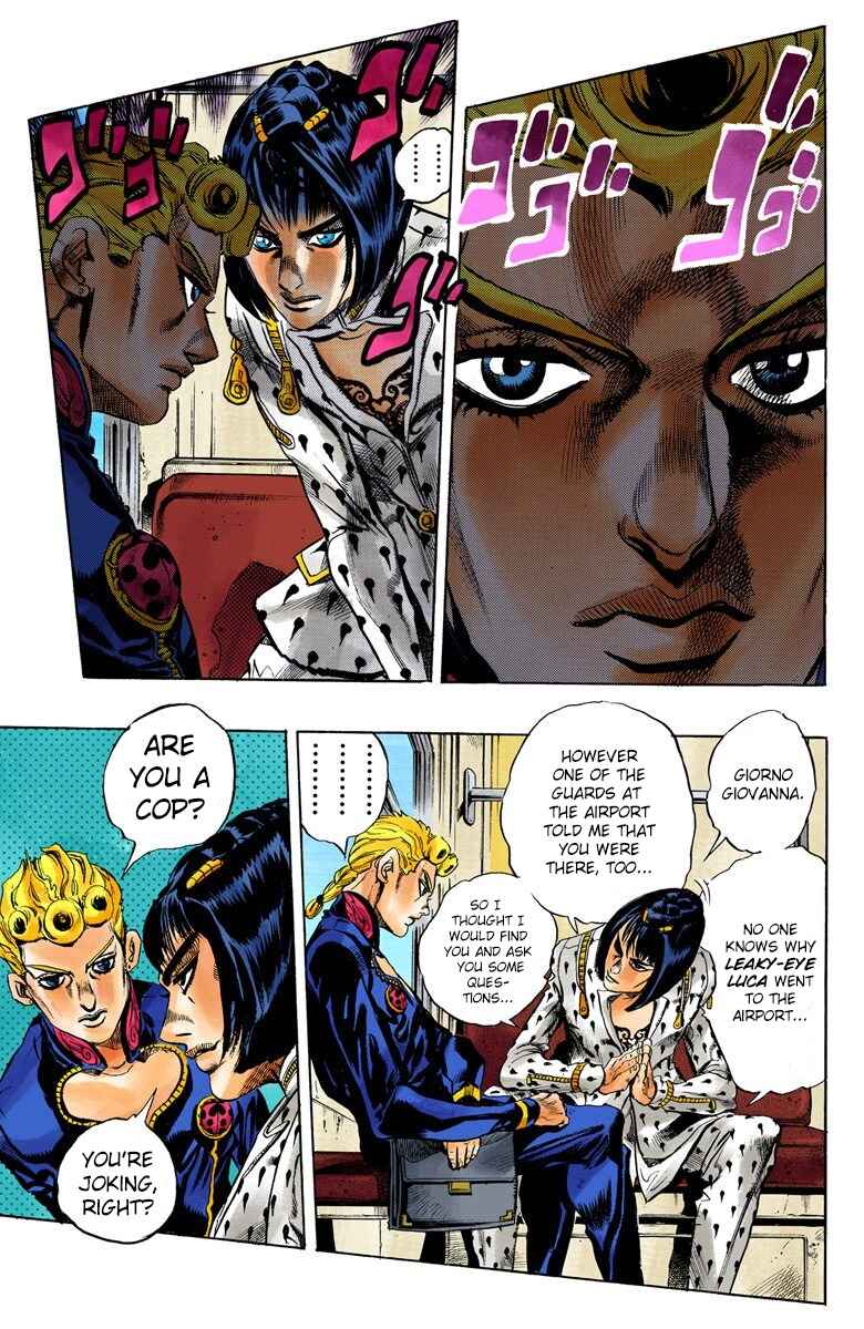 JoJo no Kimyou na Bouken: Part 5 - Ougon no Kaze Color-ban Chapter 4 - Page 14