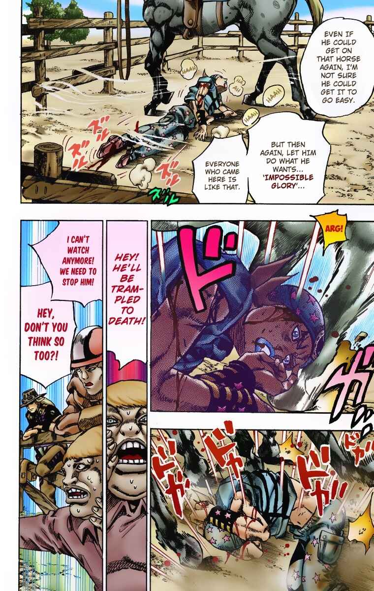 JoJo no Kimyou na Bouken: Part 7 - Steel Ball Run Color-ban Chapter 4 - Page 10