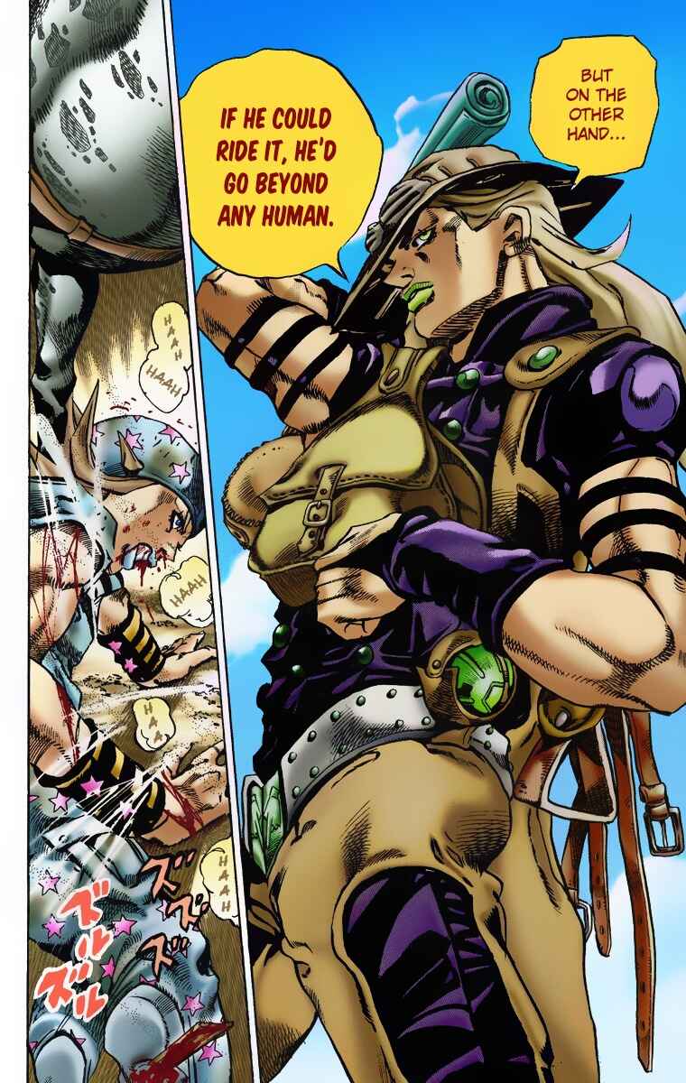 JoJo no Kimyou na Bouken: Part 7 - Steel Ball Run Color-ban Chapter 4 - Page 12