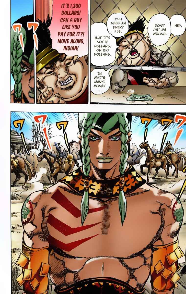 JoJo no Kimyou na Bouken: Part 7 - Steel Ball Run Color-ban Chapter 4 - Page 14