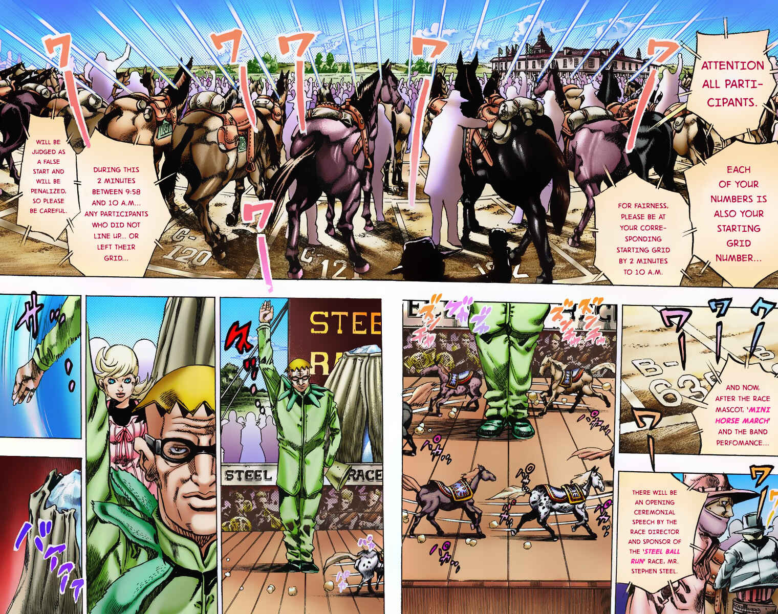 JoJo no Kimyou na Bouken: Part 7 - Steel Ball Run Color-ban Chapter 4 - Page 18