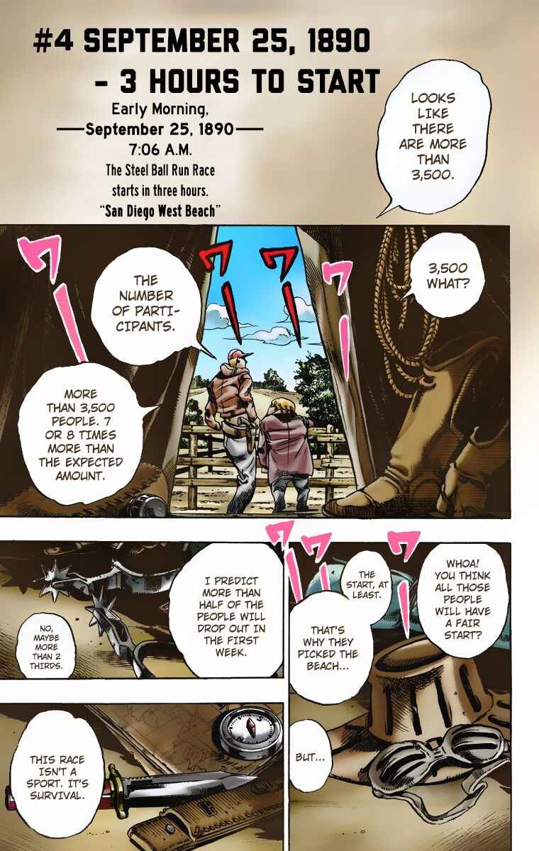 JoJo no Kimyou na Bouken: Part 7 - Steel Ball Run Color-ban Chapter 4 - Page 2