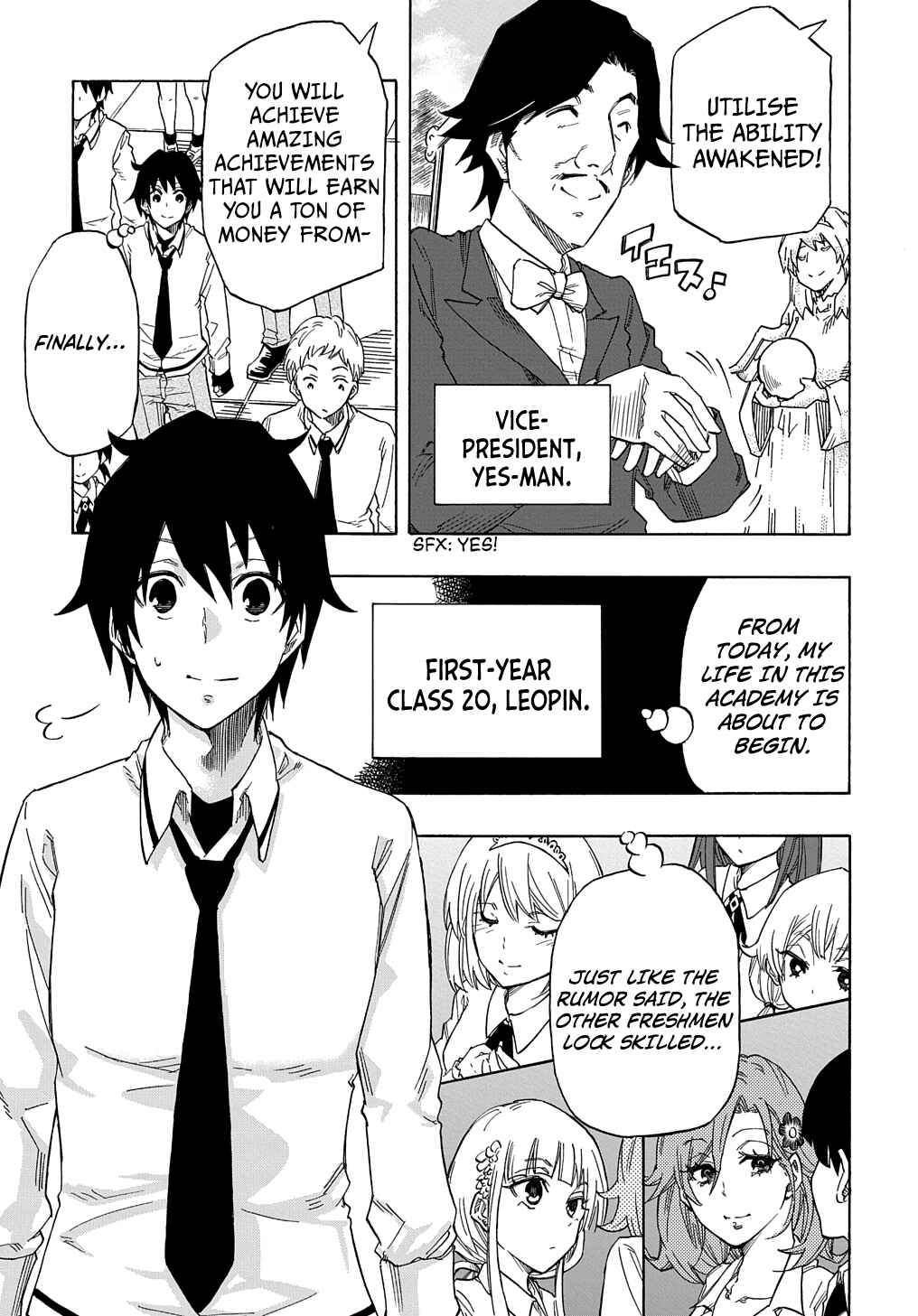 Kiyoubinbou, Jou wo Tateru: Kaitaku Gakuen no Rettousei na no ni, Joukyuu-shoku no Skill to Mahou ga Subete Tsukaemasu Chapter 1 - Page 5