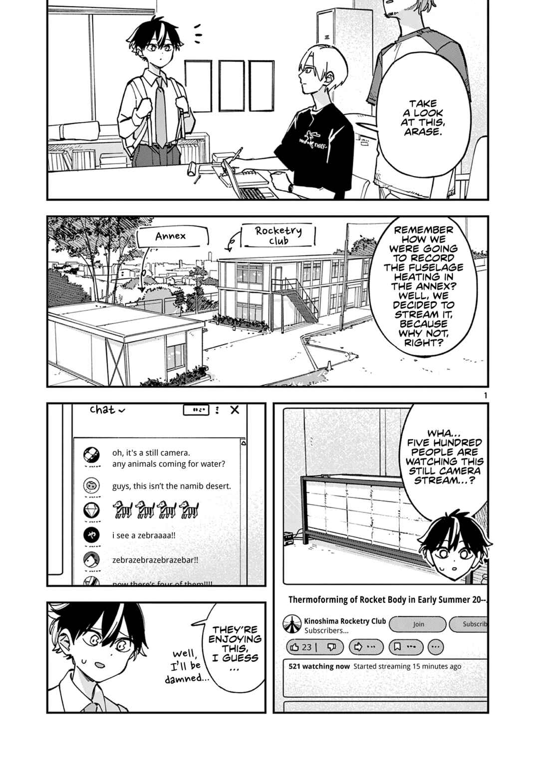 Houkago, Bokura wa Uchuu ni Madou Chapter 29 - Page 1