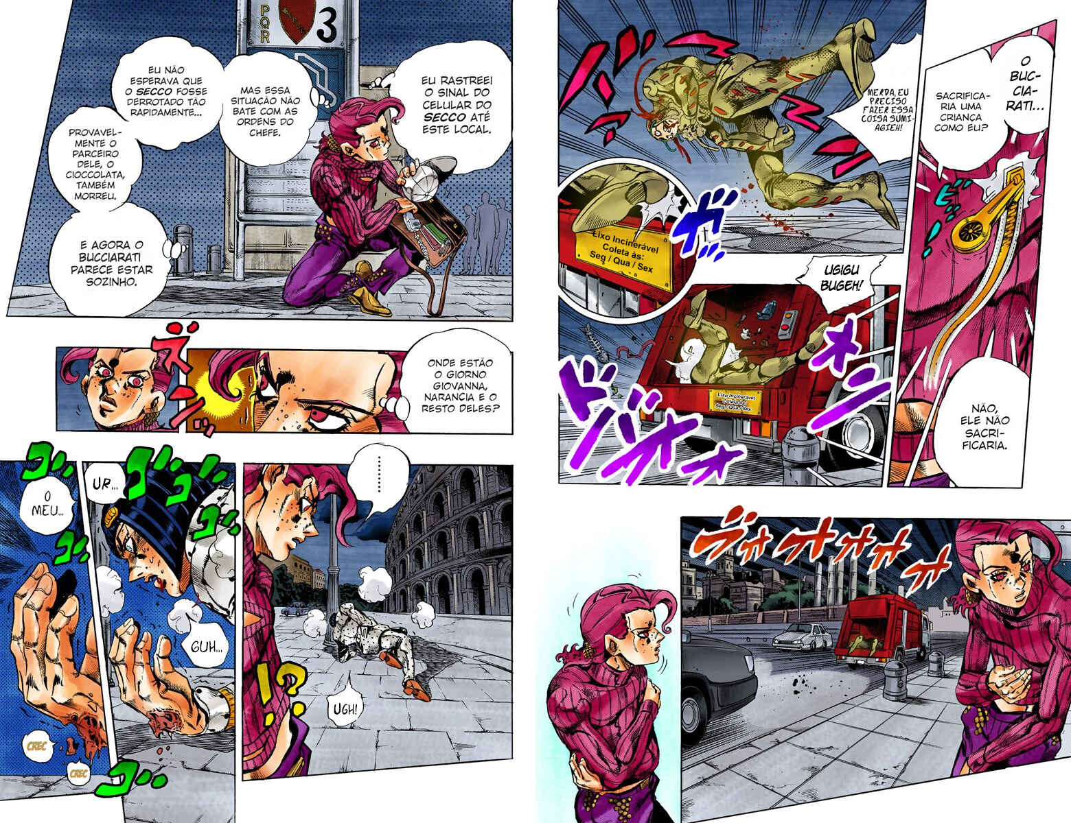 JoJo no Kimyou na Bouken: Part 5 - Ougon no Kaze Color-ban Chapter 128 - Page 8