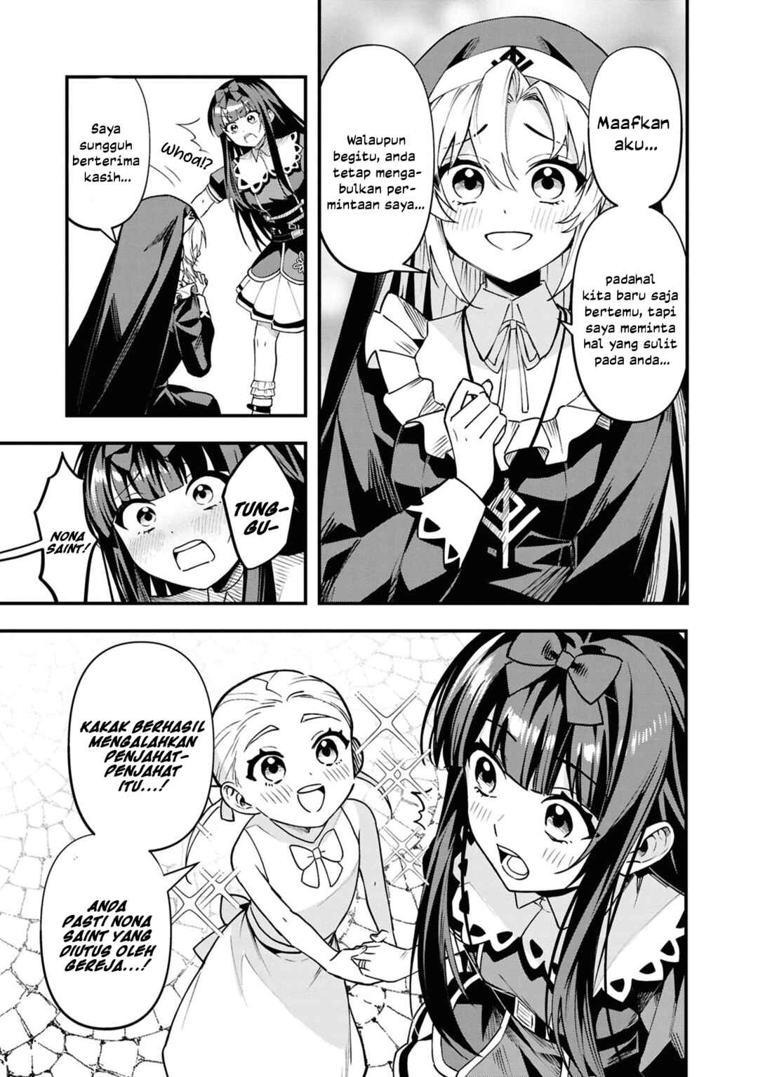 Doumo, Butsuyoku no Seijo desu: Musou Skill "Clear Houshuu" de Seidai ni Kanchigai Saremashita Chapter 6 - Page 27
