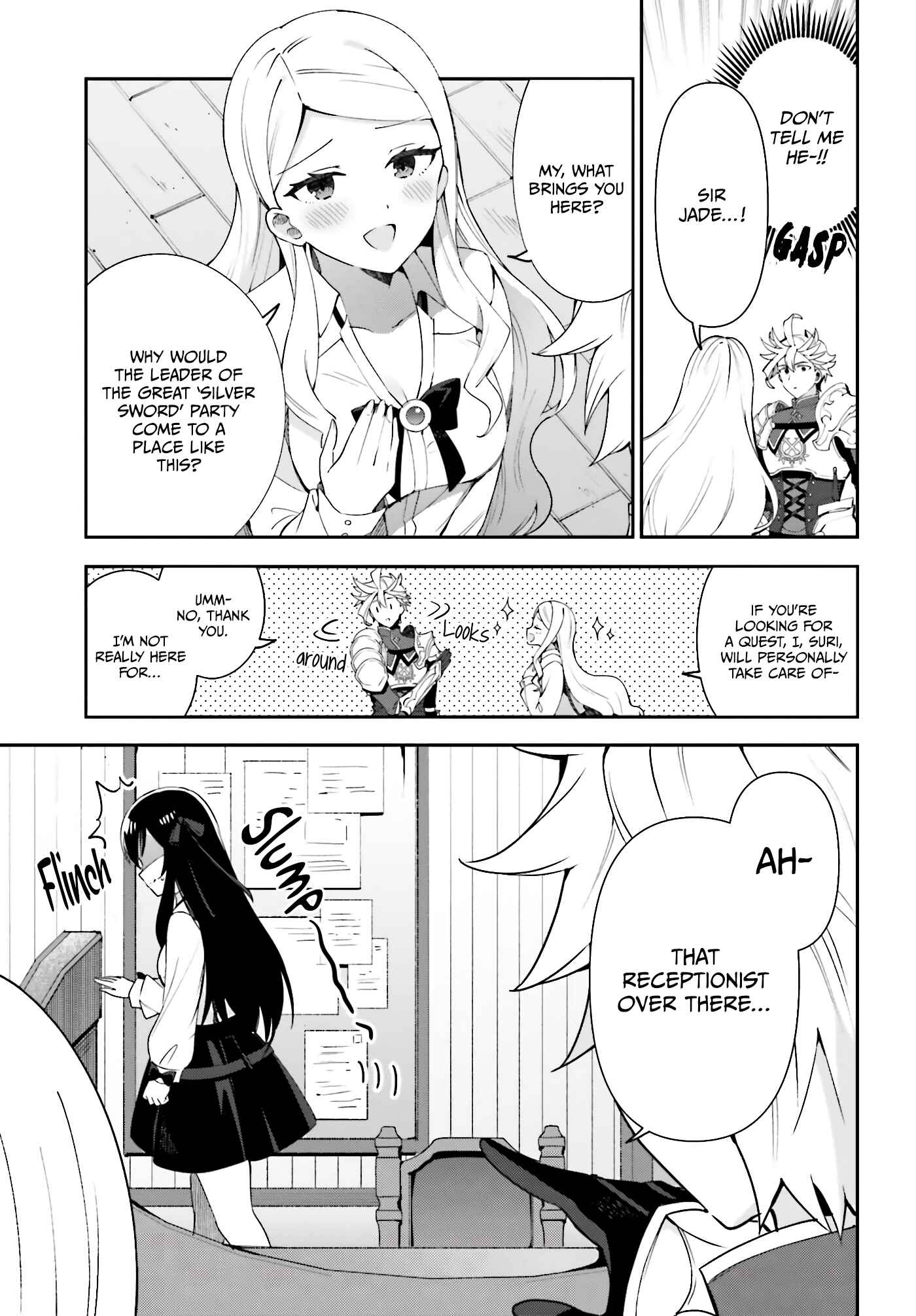 Guild no Uketsukejou Desu ga, Zangyou wa Iya Nanode Boss wo Solo Toubatsu Shiyou to Omoimasu Chapter 3 - Page 4