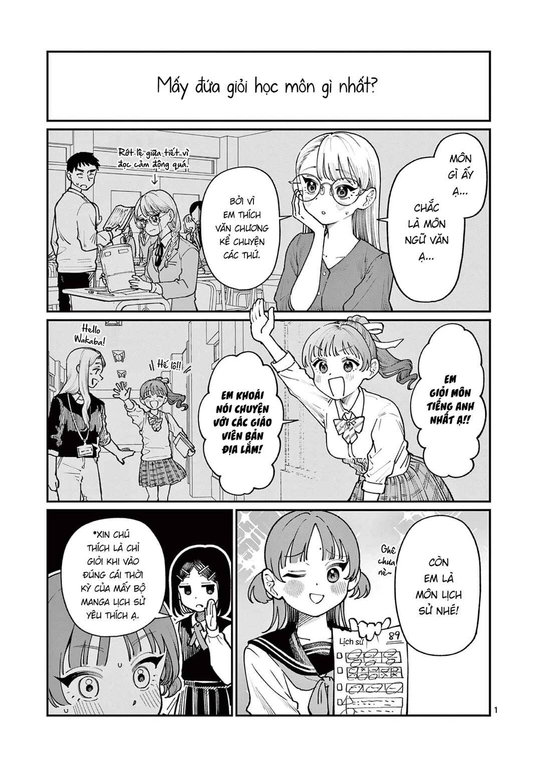 Wakaba-san Chi no Aoi Koi Chapter 10.5 - Page 1