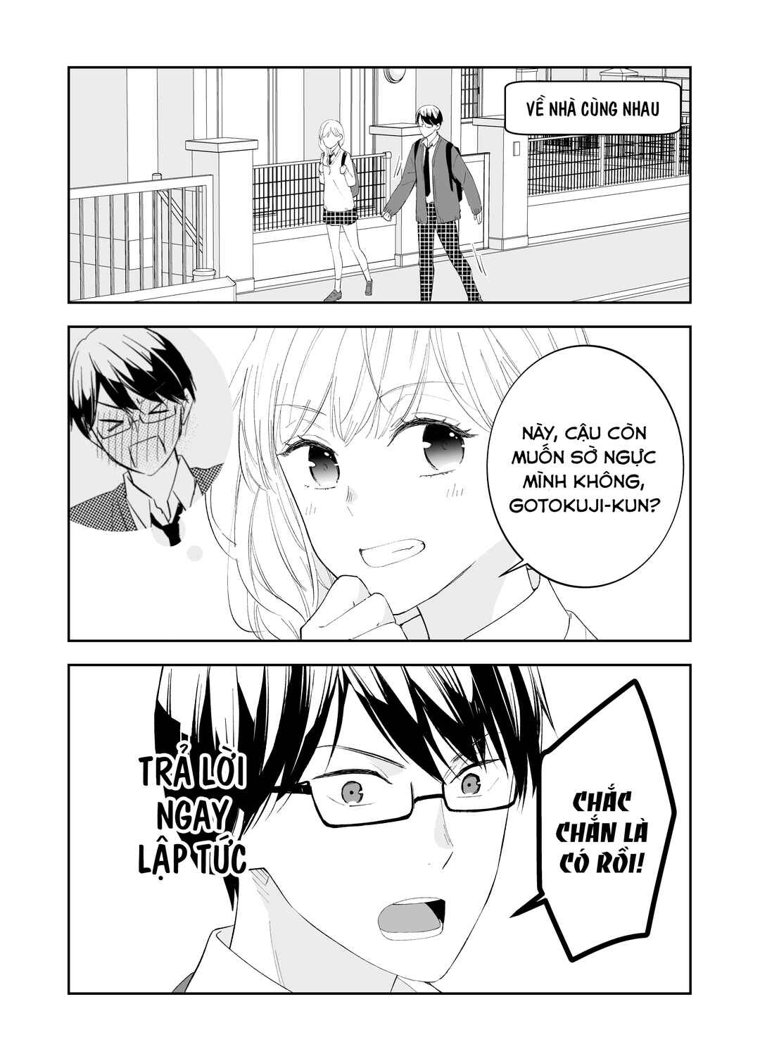 The World Will Be Destroyed Tomorrow, so I Want to Rub Your Boobs Chapter 5 - Page 1