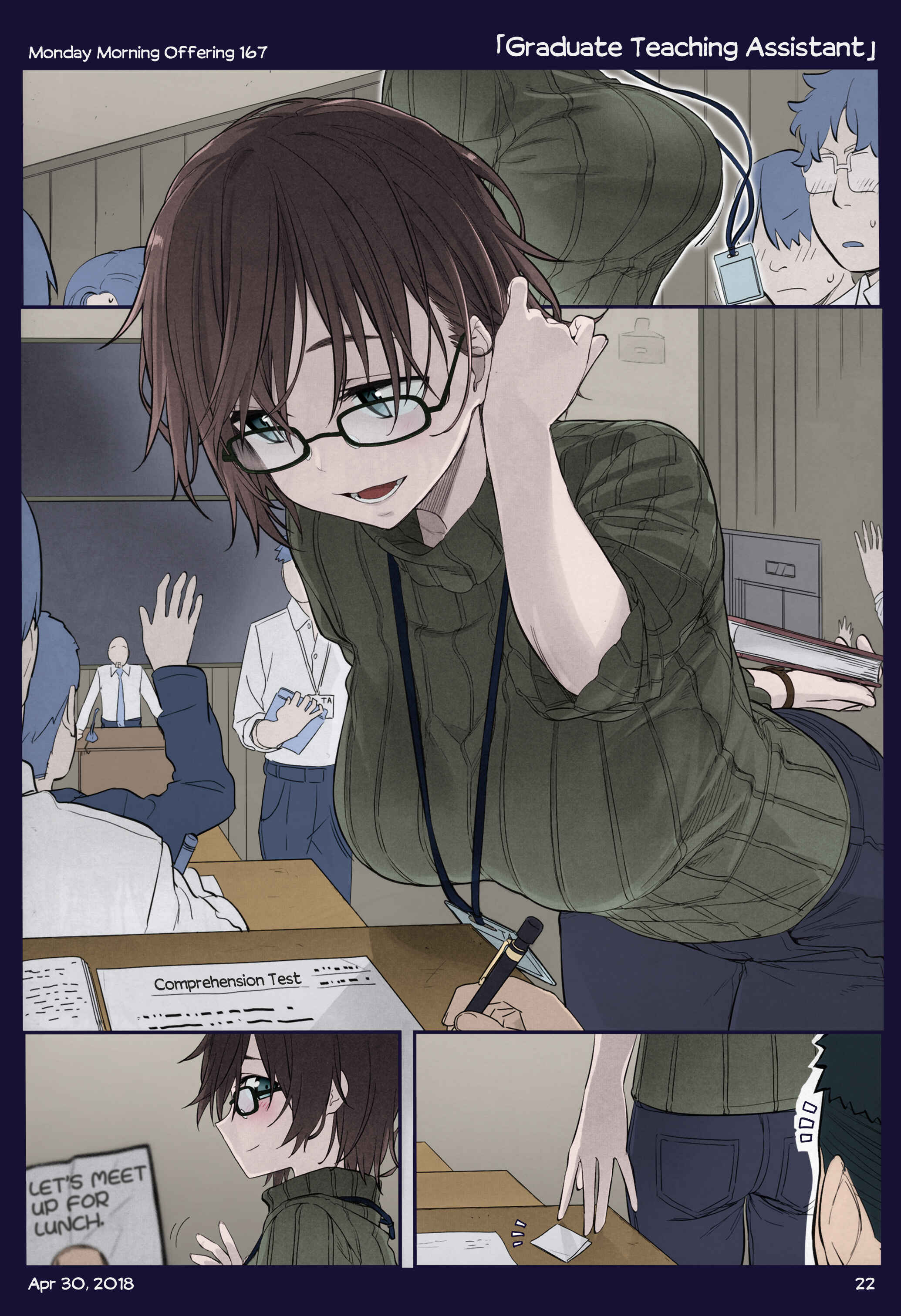 Getsuyoubi no Tawawa (Twitter Webcomic) (Fan Colored) Chapter 18 - Page 19