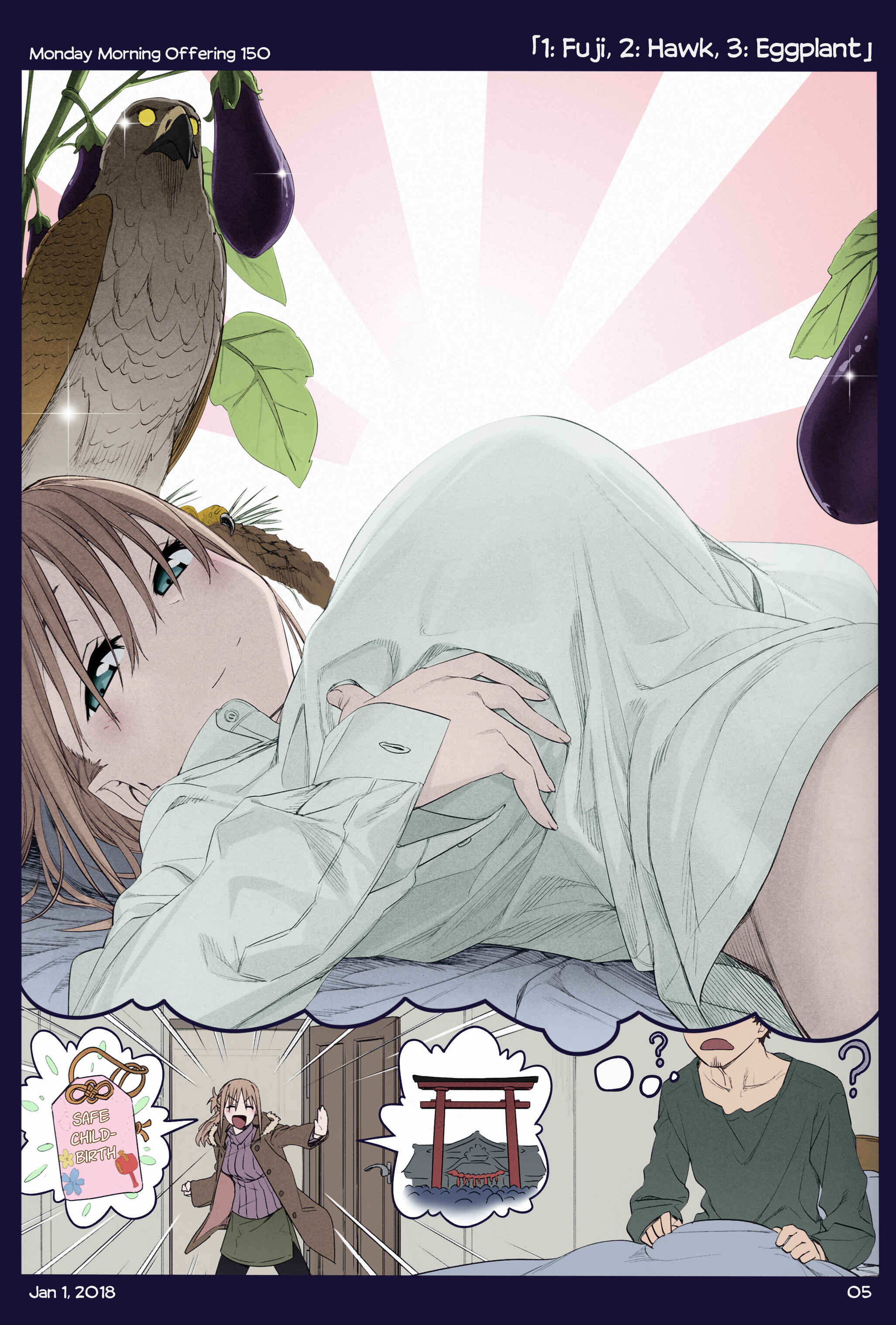 Getsuyoubi no Tawawa (Twitter Webcomic) (Fan Colored) Chapter 18 - Page 2