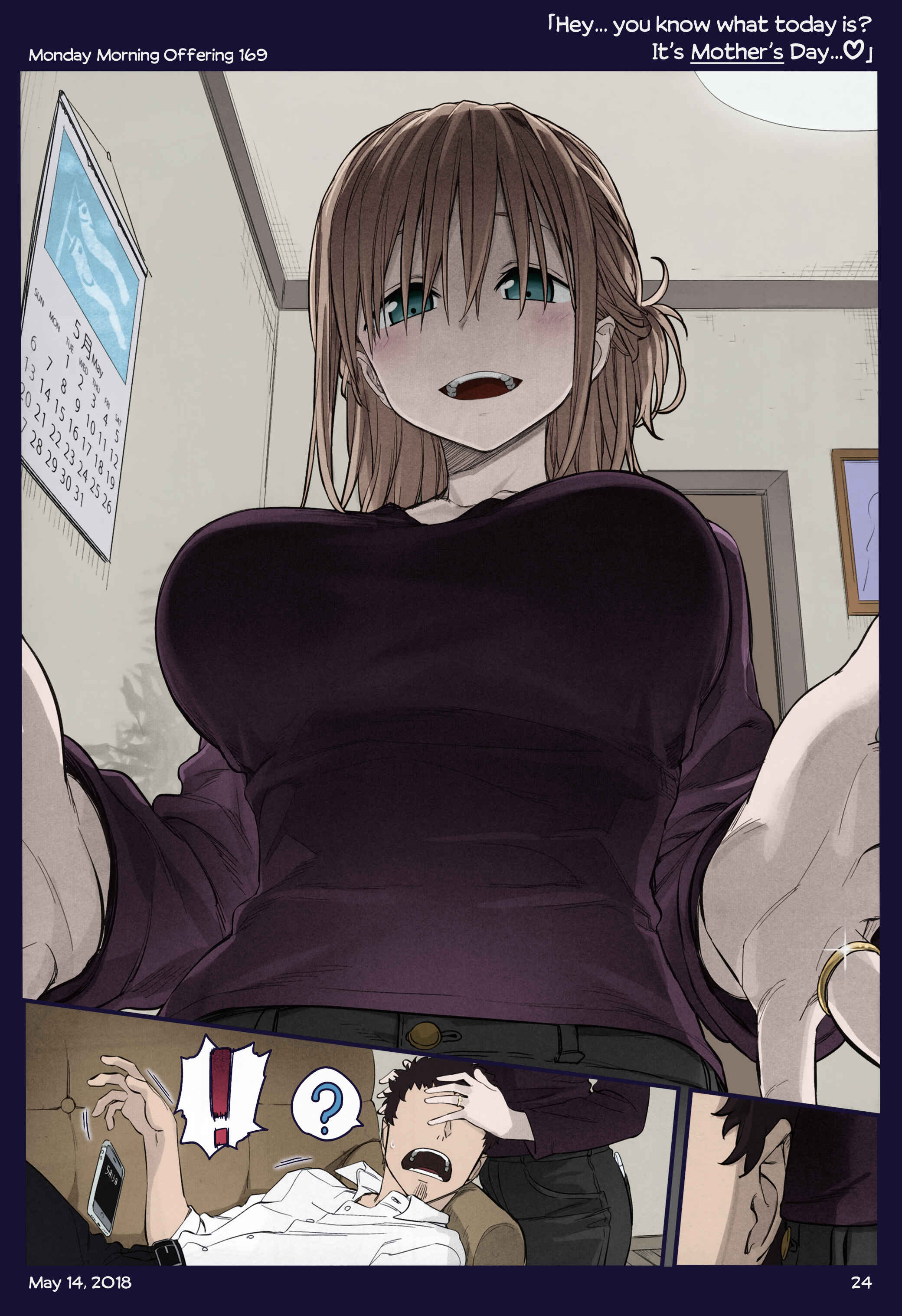 Getsuyoubi no Tawawa (Twitter Webcomic) (Fan Colored) Chapter 18 - Page 21