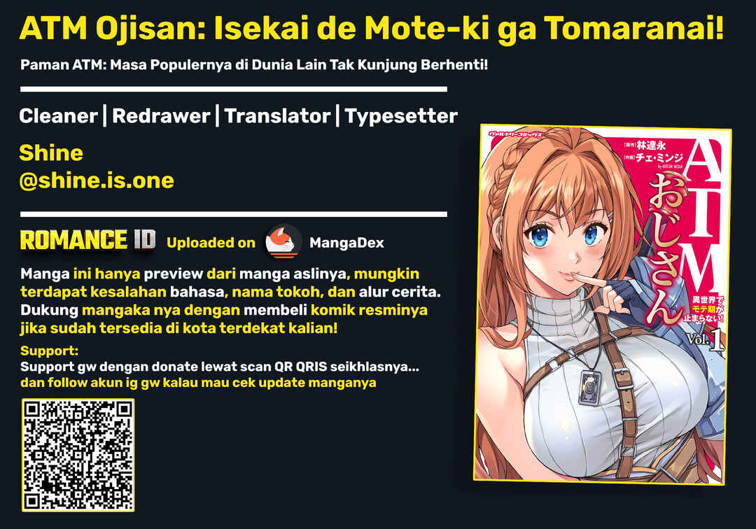 ATM Ojisan: Isekai de Mote-ki ga Tomaranai! Chapter 2 - Page 1