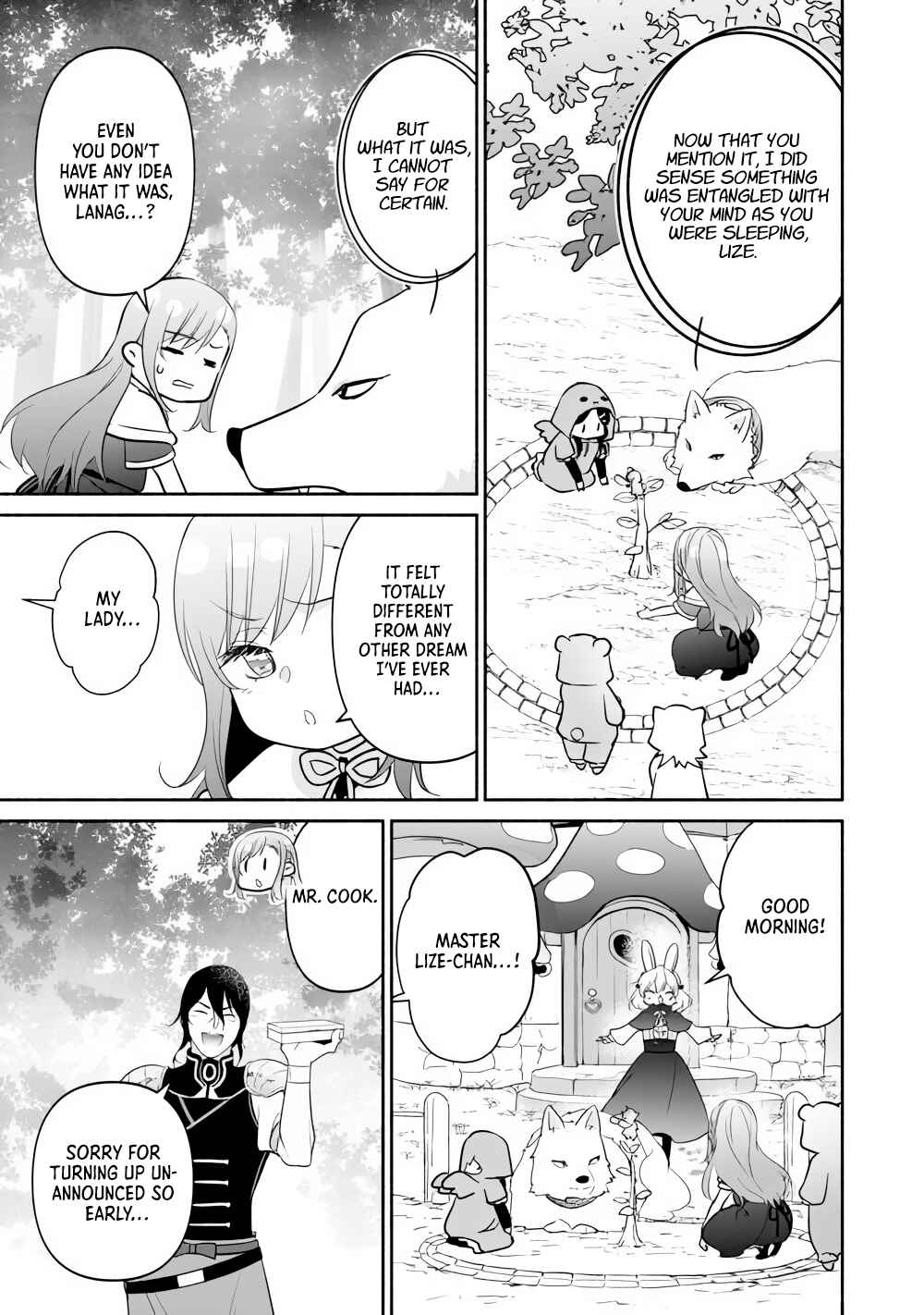 Tensei Youjo.: Shinjuu to Ouji to, Saikyou no Oji-san Youhei-dan no Naka de Ikiru Chapter 34 - Page 9