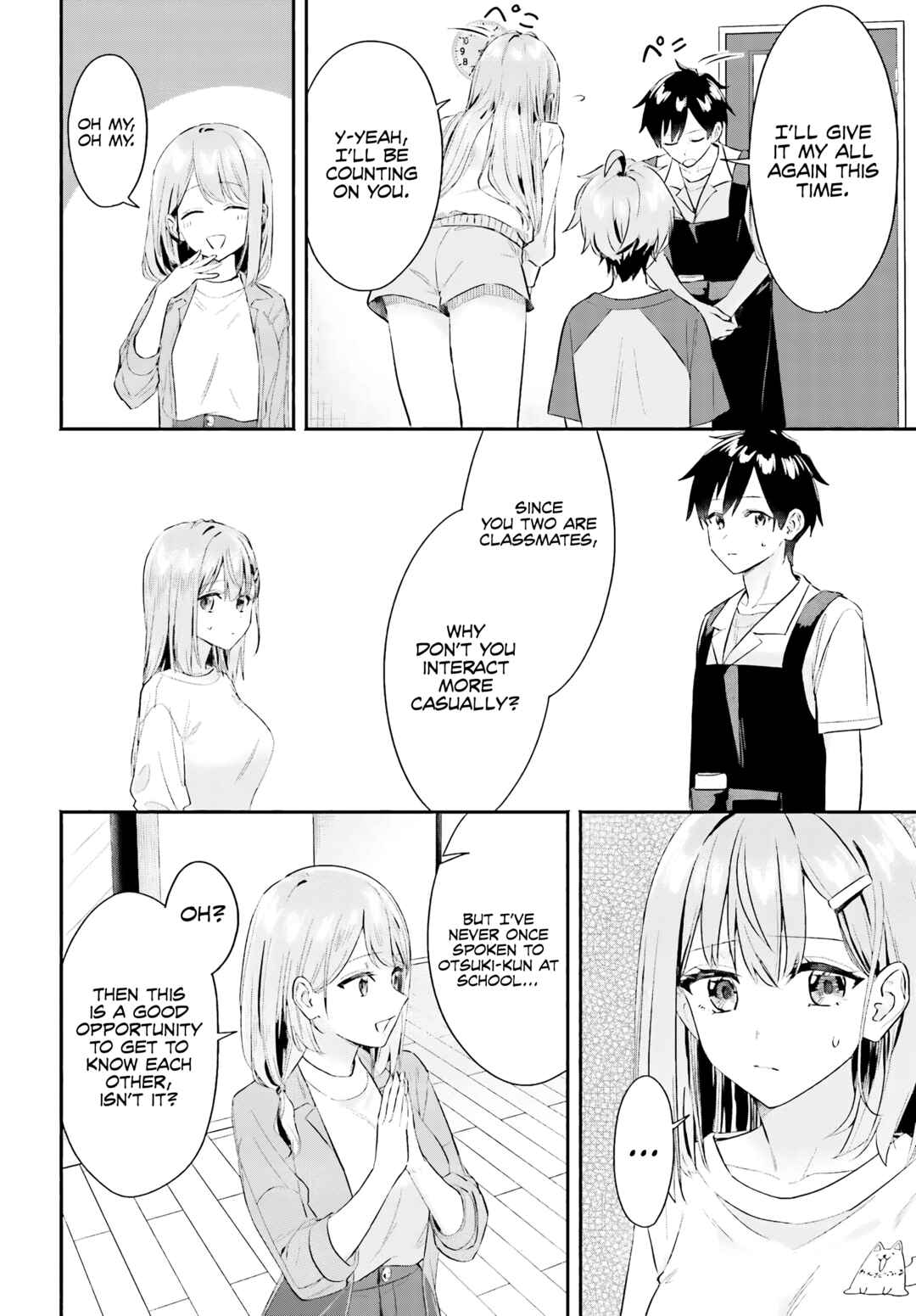 Kaji Daikou no Arubaito wo Hajimetara Gakuen Ichi no Bishoujo no Kazoku ni Kiniirarechaimashita. Chapter 4 - Page 9