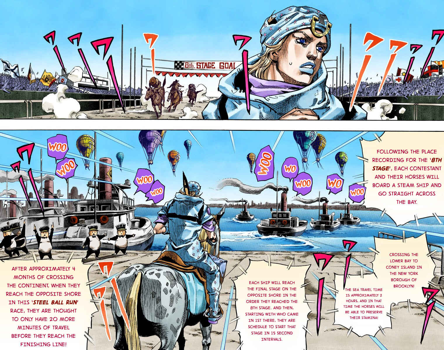 JoJo no Kimyou na Bouken: Part 7 - Steel Ball Run Color-ban Chapter 91 - Page 23