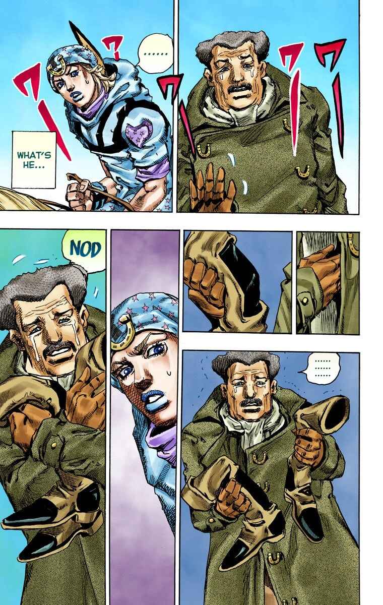 JoJo no Kimyou na Bouken: Part 7 - Steel Ball Run Color-ban Chapter 91 - Page 34