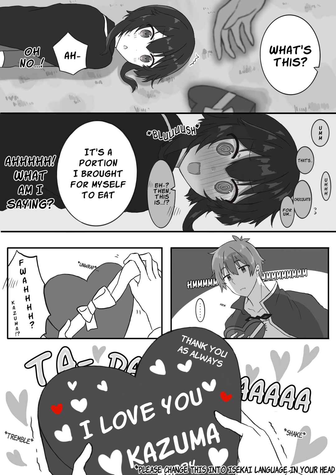 Kono Subarashii Sekai ni Shukufuku wo! - Yuno's KazuMegu Valentine's (2020) Chapter ? - Page 2
