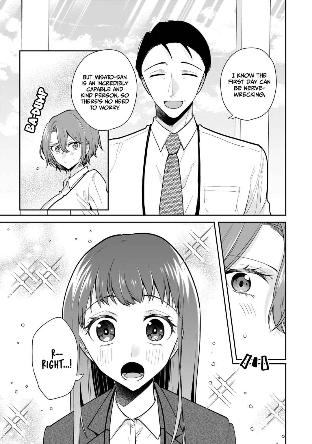Misato-san wa Amasugi Joushi ni Chotto Kibishii Chapter 10 - Page 3