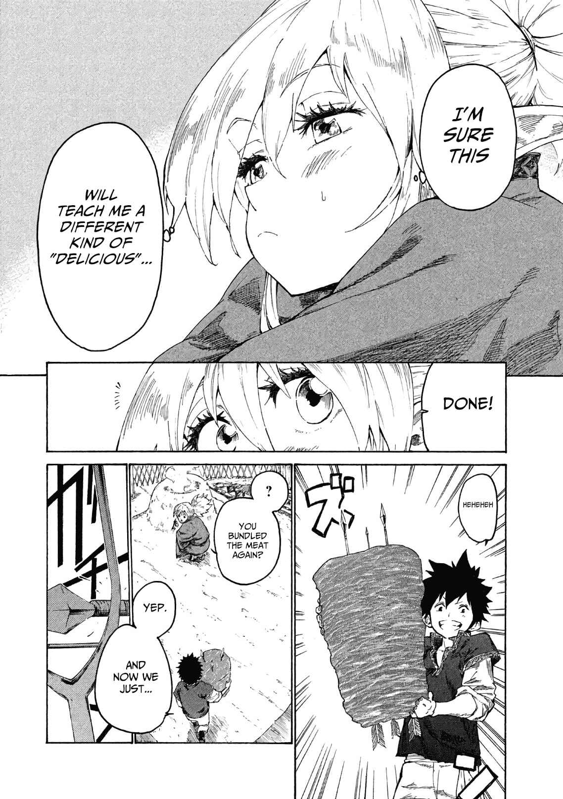 Mazumeshi Elf to Yuuboku gurashi Chapter 2 - Page 27