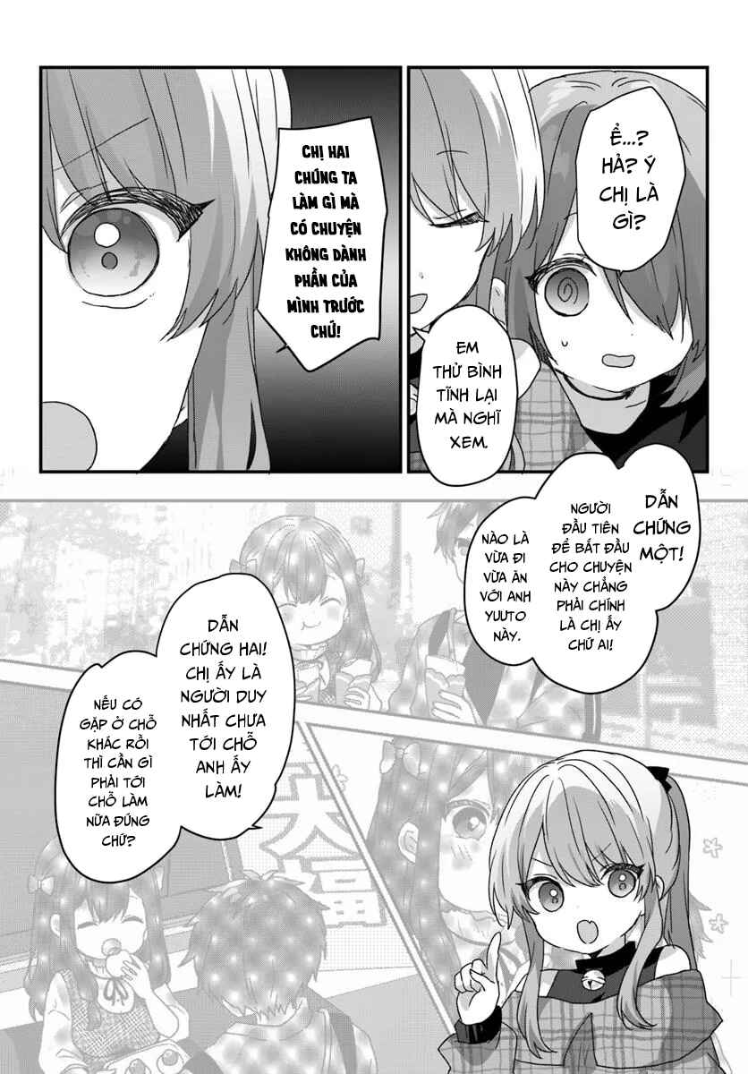 Daigaku Nyuugakuji Kara Uwasa Sareteita Bishoujo San Shimai, Ikiwakareteita Gimai Datta. Chapter 9 - Page 23