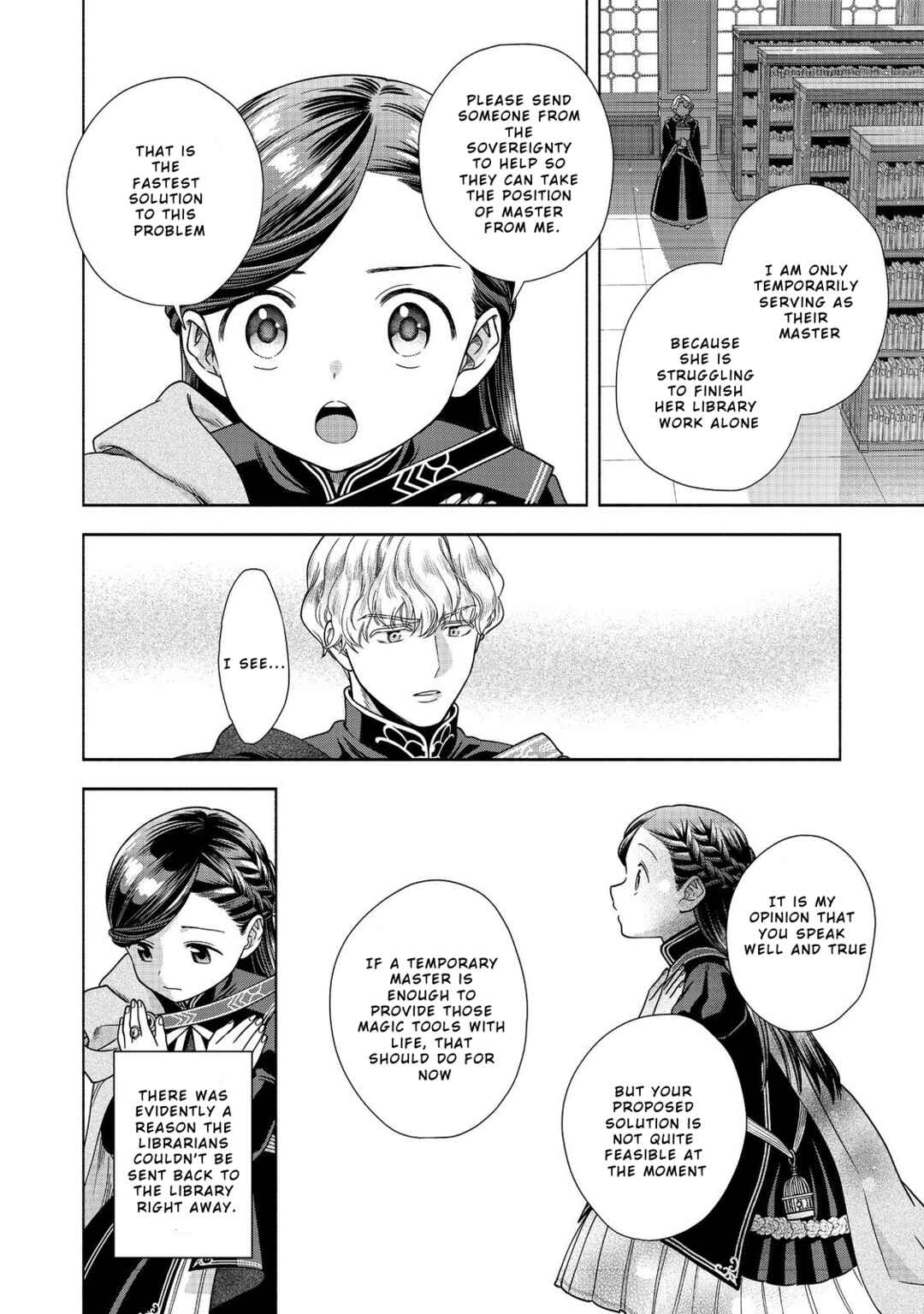 Honzuki no Gekokujou: Shisho ni Naru tame ni wa Shudan o Erandeiraremasen—Dai-4 Bu: Kizokuin no Toshokan o Sukuitai! Chapter 27 - Page 12