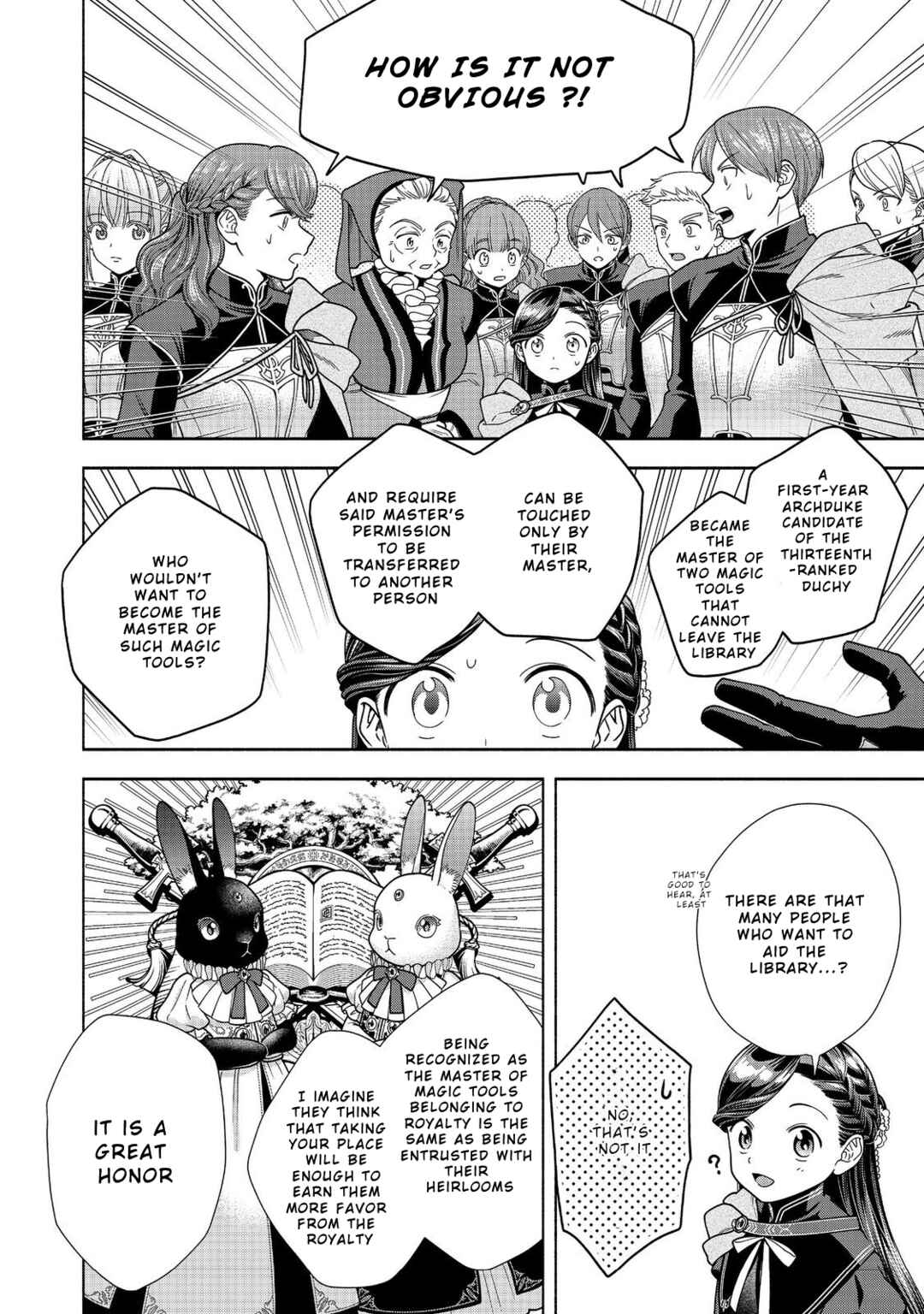 Honzuki no Gekokujou: Shisho ni Naru tame ni wa Shudan o Erandeiraremasen—Dai-4 Bu: Kizokuin no Toshokan o Sukuitai! Chapter 27 - Page 4