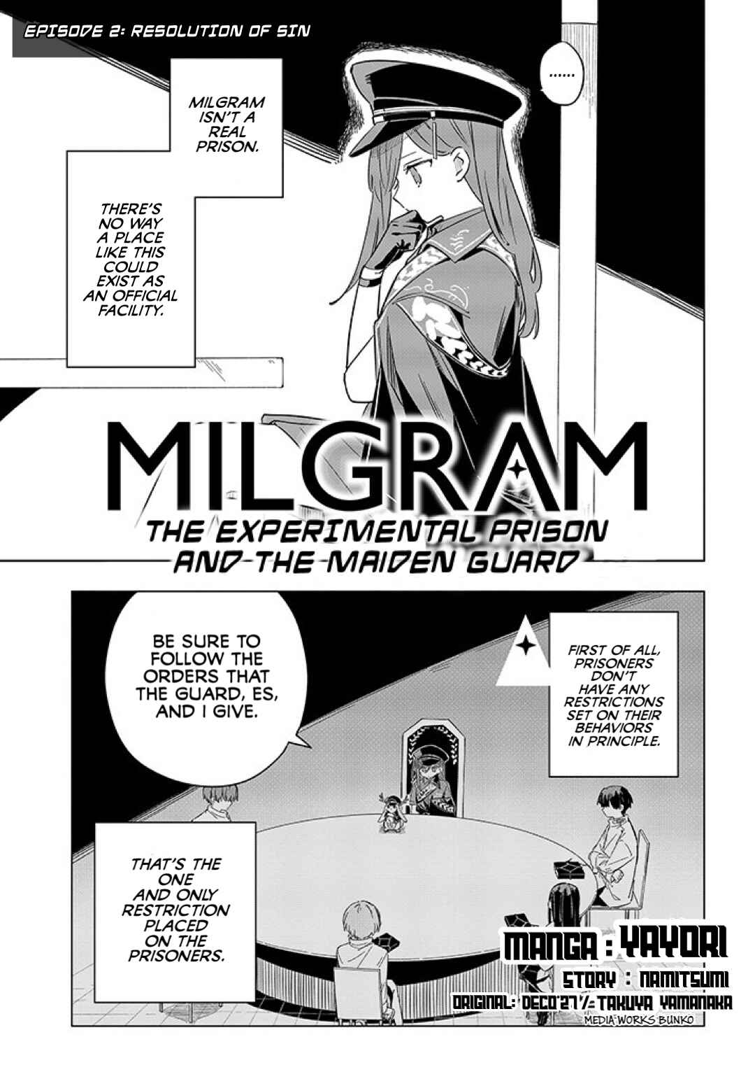 MILGRAM: Jikken Kangoku to Kanshu no Shoujo Chapter 2 - Page 1