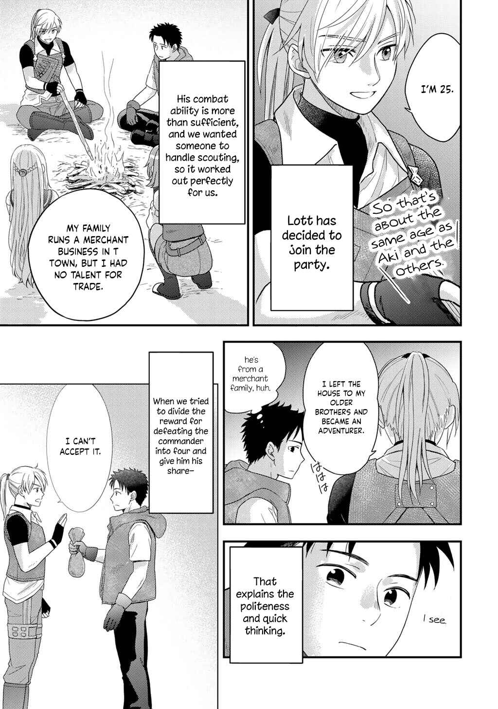 Isekai ni Kita Mitai dakedo Dou Sureba Yoi no Darou: Shachiku SE no My Pace Boukenki Chapter 24 - Page 14