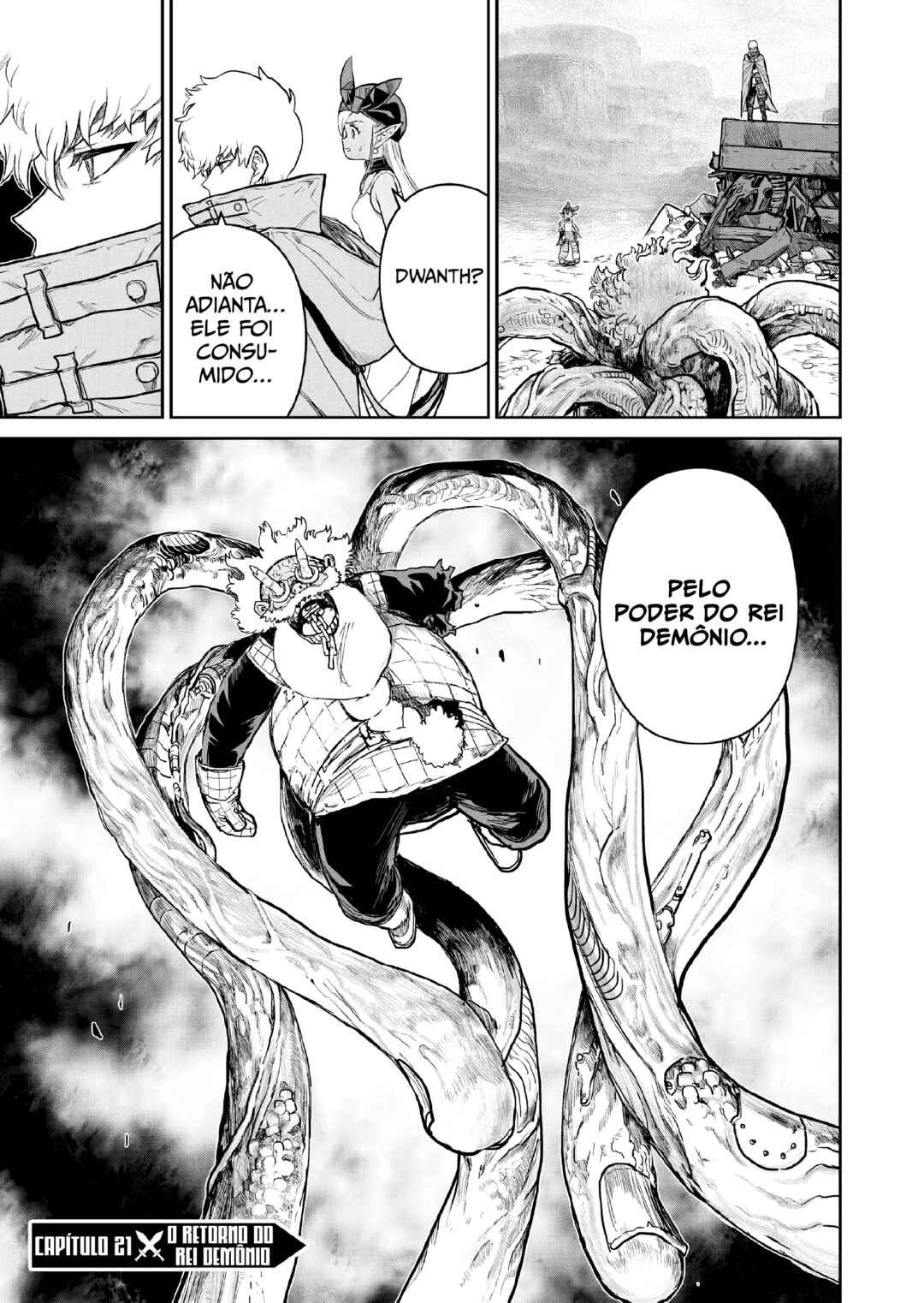 Abandoned: Tsuyosugite Buki ga Kowareru Yuusha to Buki Shokunin no Elf Chapter 21 - Page 1