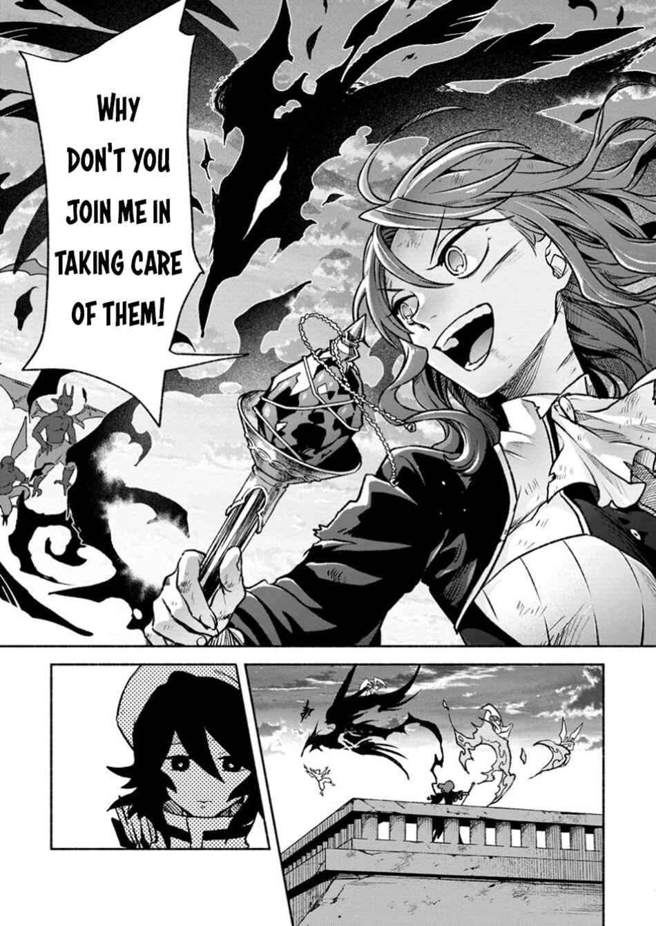 Sono Monban, Saikyou ni Tsuki: Tsuihou Sareta Bougyoryoku 9999 no Senshi, Outo no Monban to shite Musou Suru Chapter 33.2 - Page 3