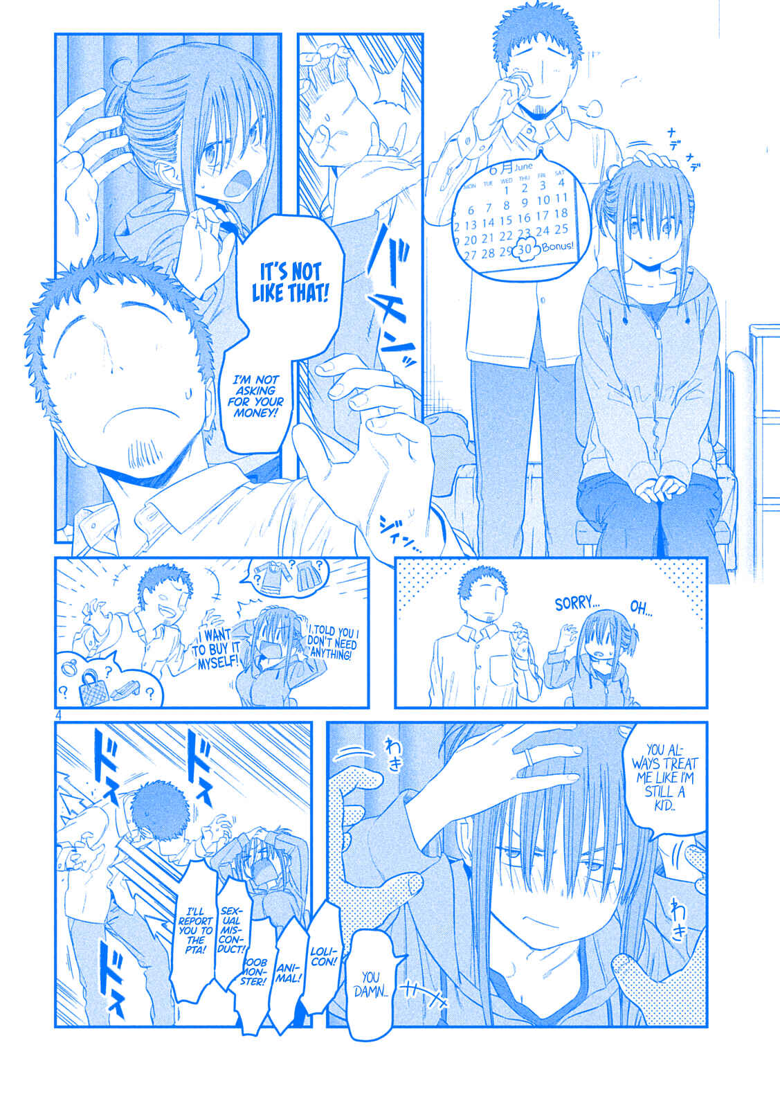 Getsuyoubi no Tawawa (Blue) (Fan Colored) Chapter 40 - Page 4
