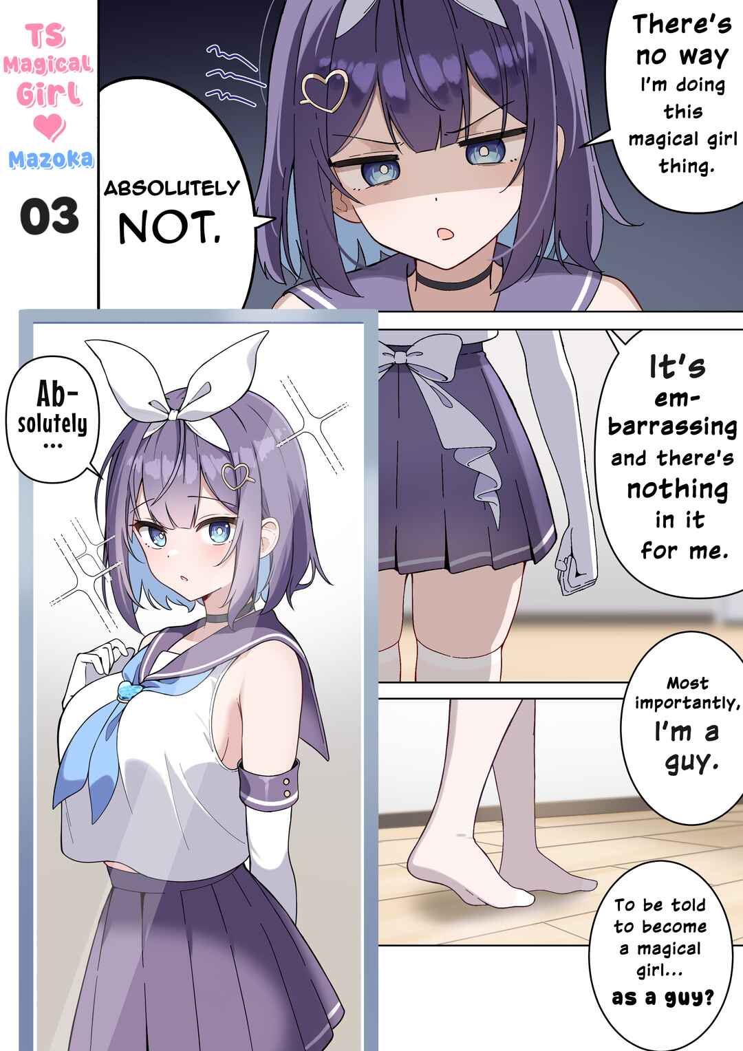 TS Mahou Shoujo ♥ Mazoka Chapter 3 - Page 1